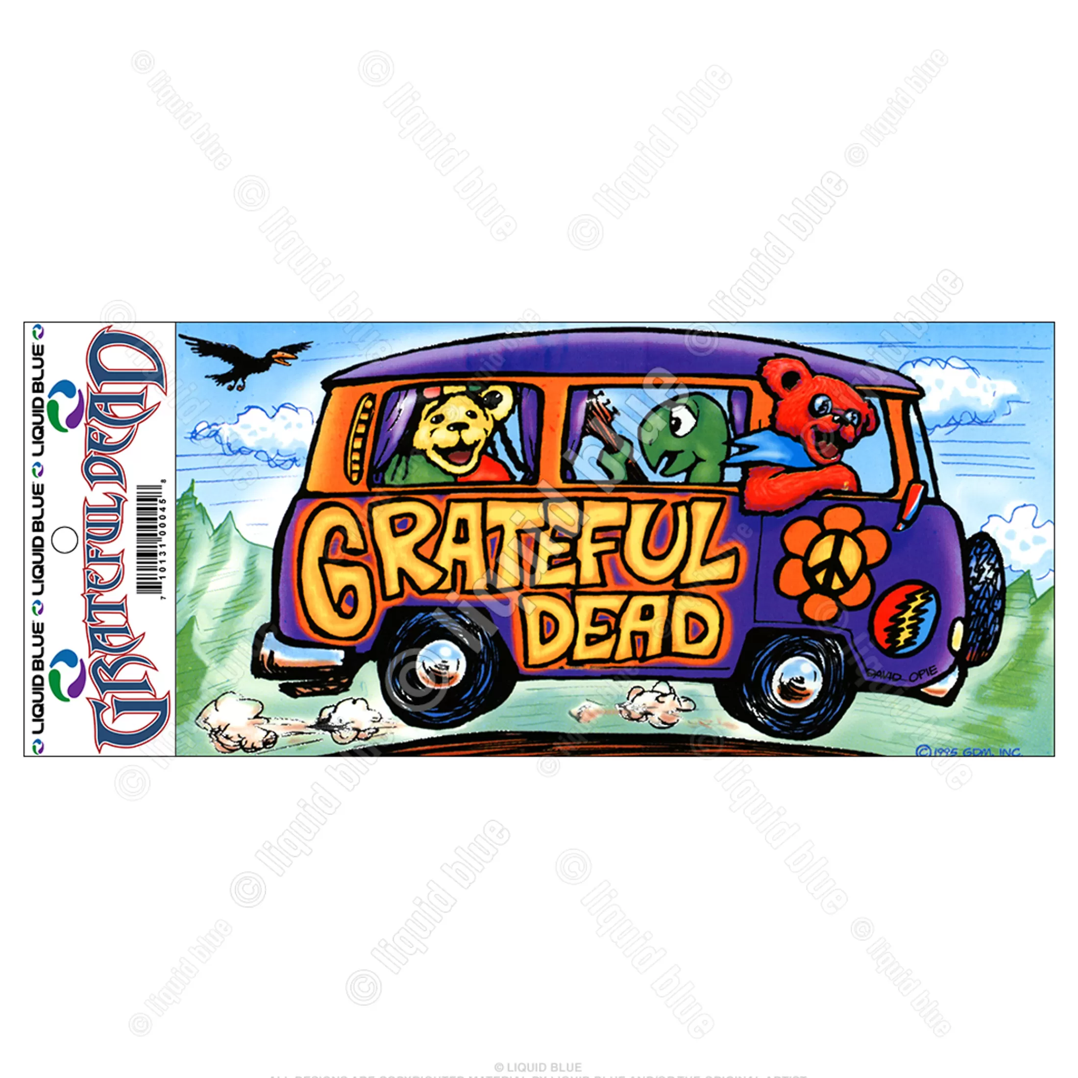 Grateful Dead | Classic<Liquid Blue Summer Tour Bus Sticker