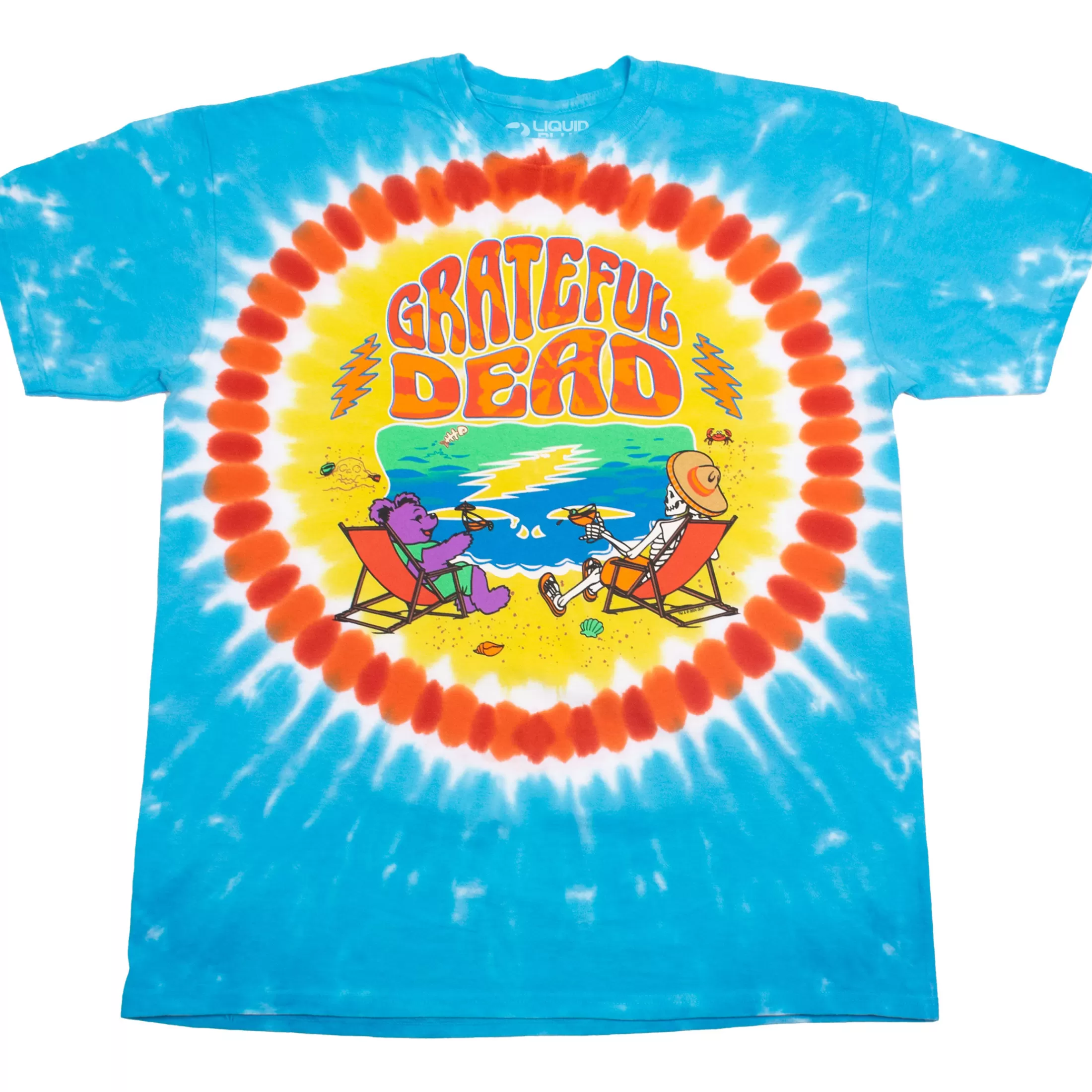 T-Shirt | Grateful Dead<Liquid Blue Summertime Fun Time Tie-Dye T-Shirt