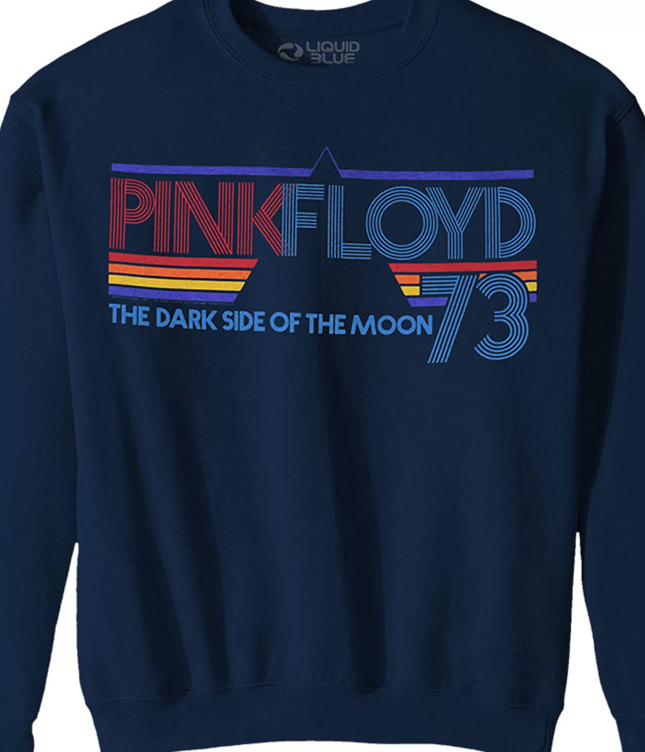 Sweatshirt | Pink Floyd<Liquid Blue Sun Is The Same Navy Sweatshirt