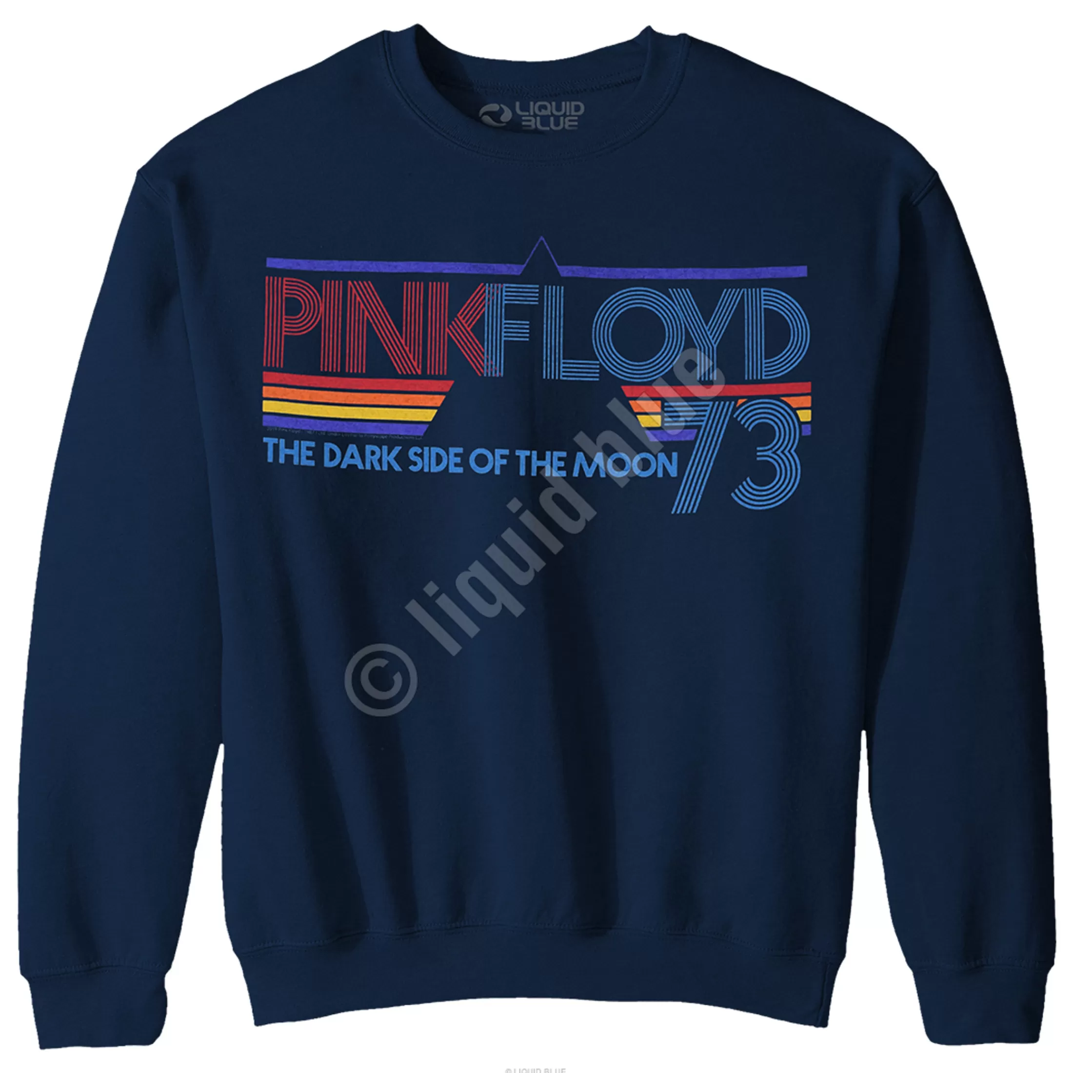 Sweatshirt | Pink Floyd<Liquid Blue Sun Is The Same Navy Sweatshirt