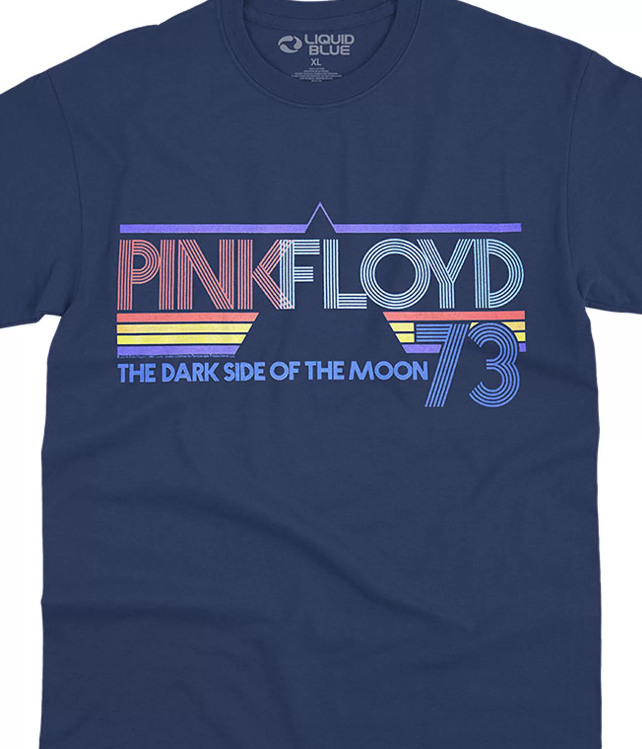 T-Shirt | Pink Floyd<Liquid Blue Sun Is The Same Navy T-Shirt