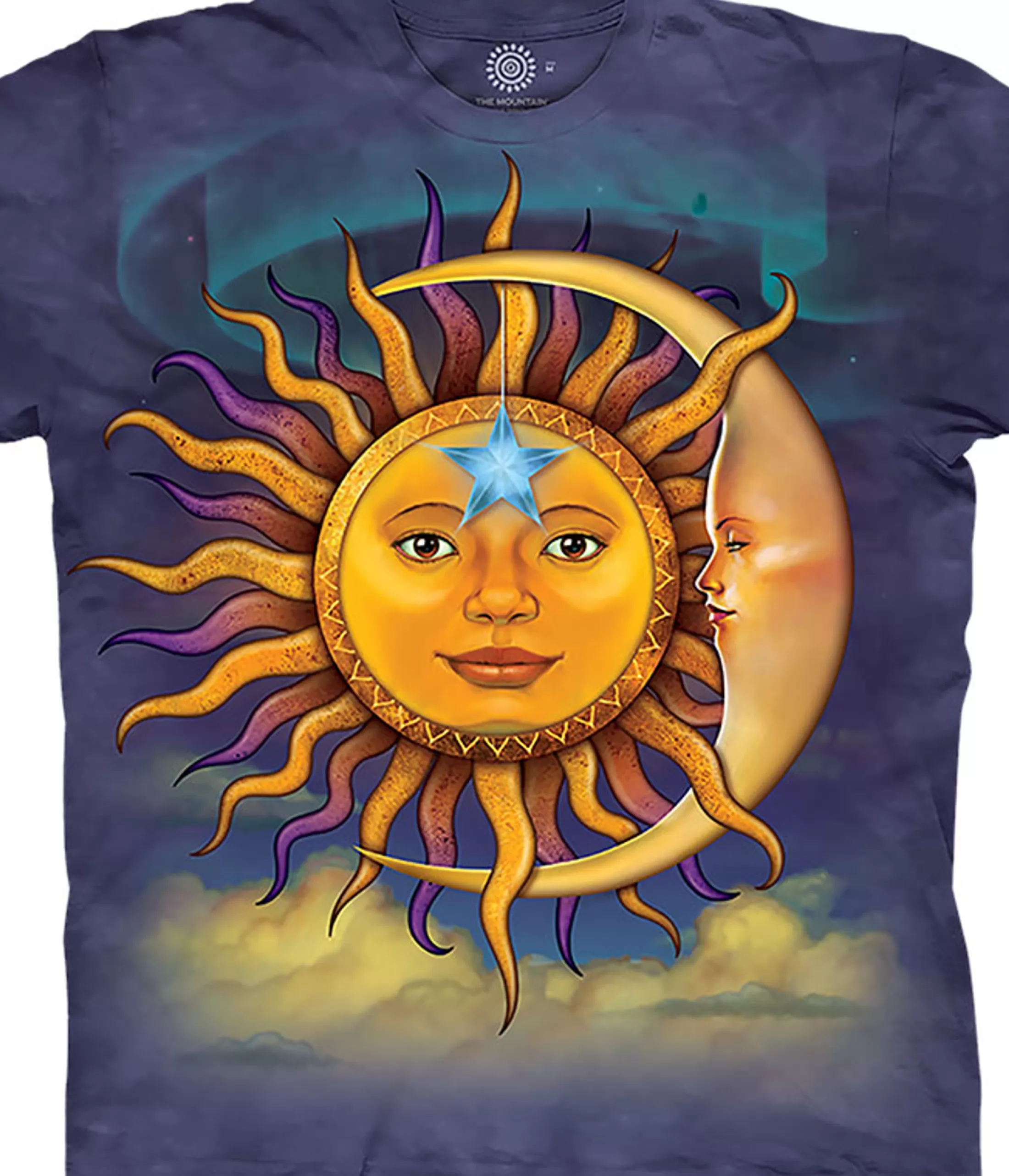 T-Shirt | Air & Space<Liquid Blue Sun Moon Classic Cotton T-Shirt