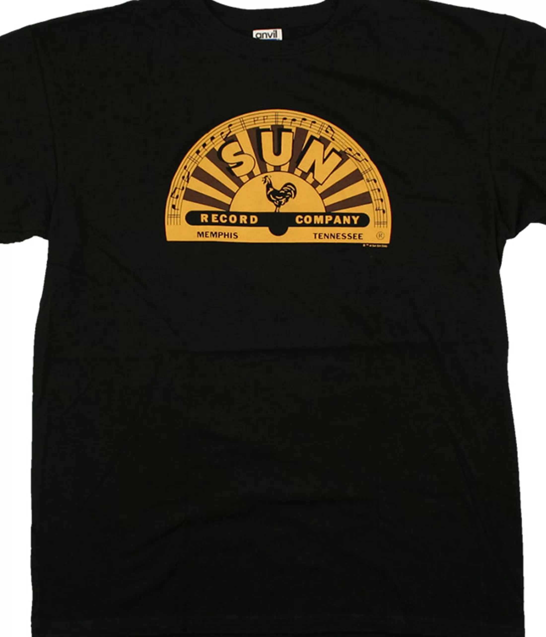 T-Shirt | Record Label<Liquid Blue Sun Records Memphis Label Black T-Shirt