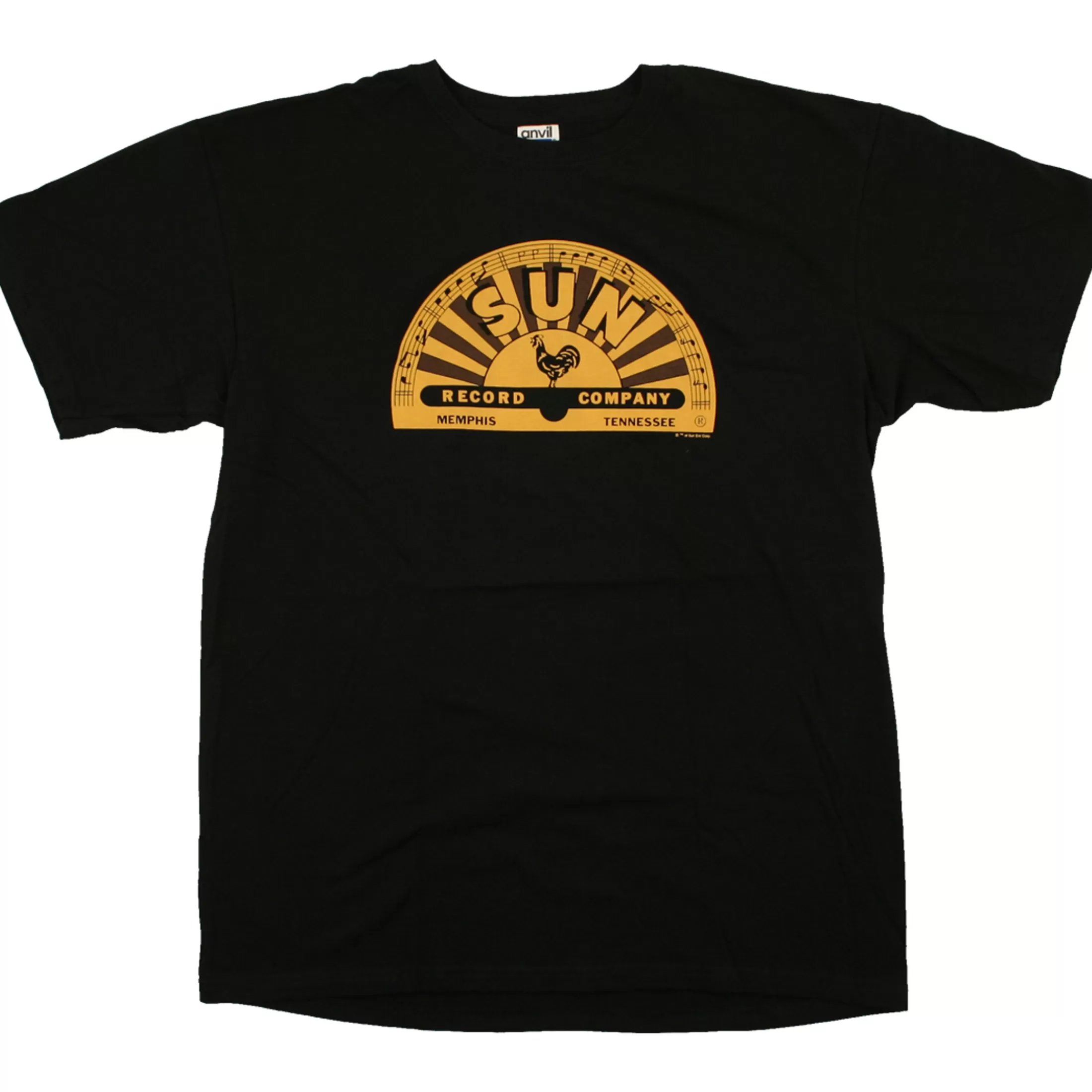 T-Shirt | Record Label<Liquid Blue Sun Records Memphis Label Black T-Shirt