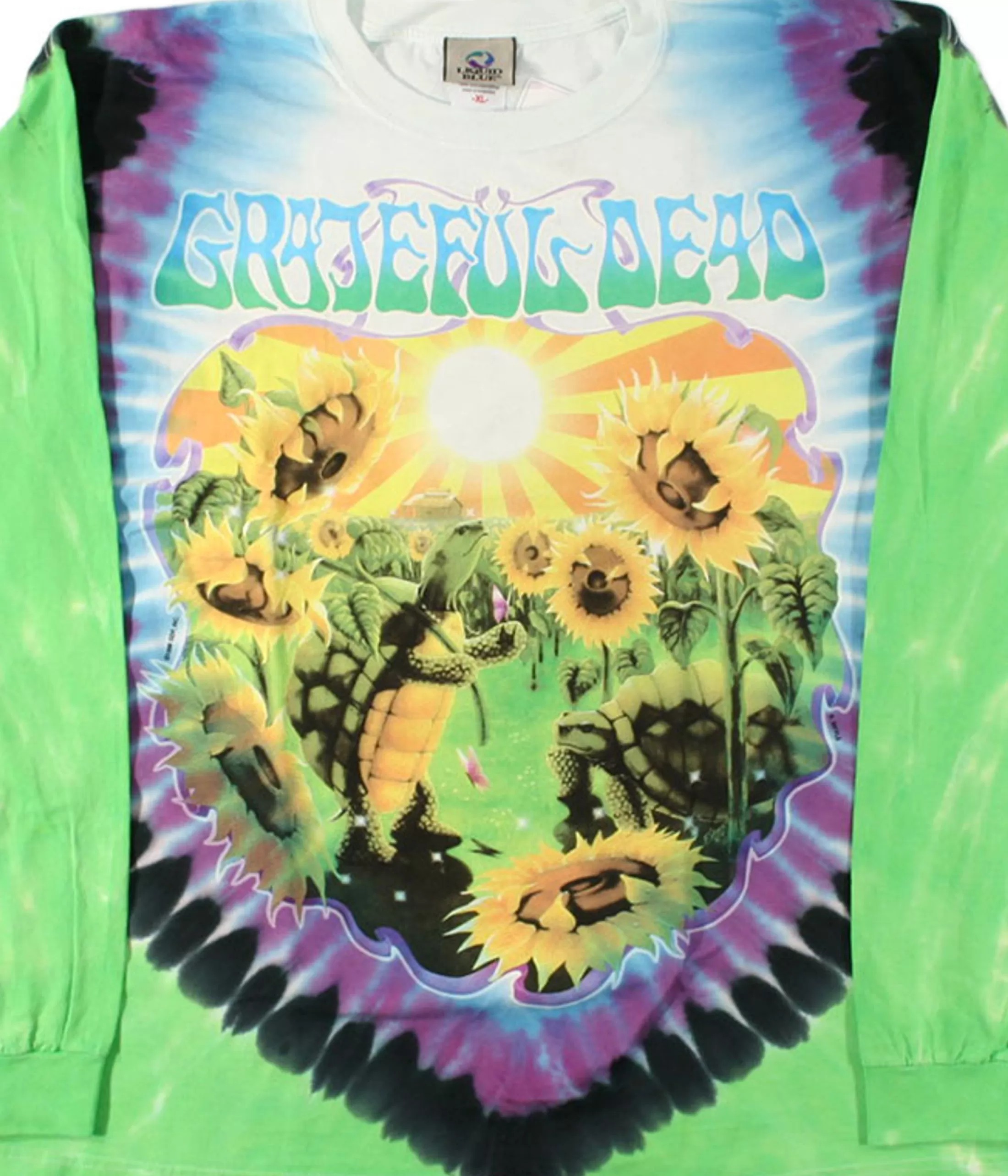 Long Sleeve | Grateful Dead<Liquid Blue Sunflower Terrapin Tie-Dye Long Sleeve T-Shirt