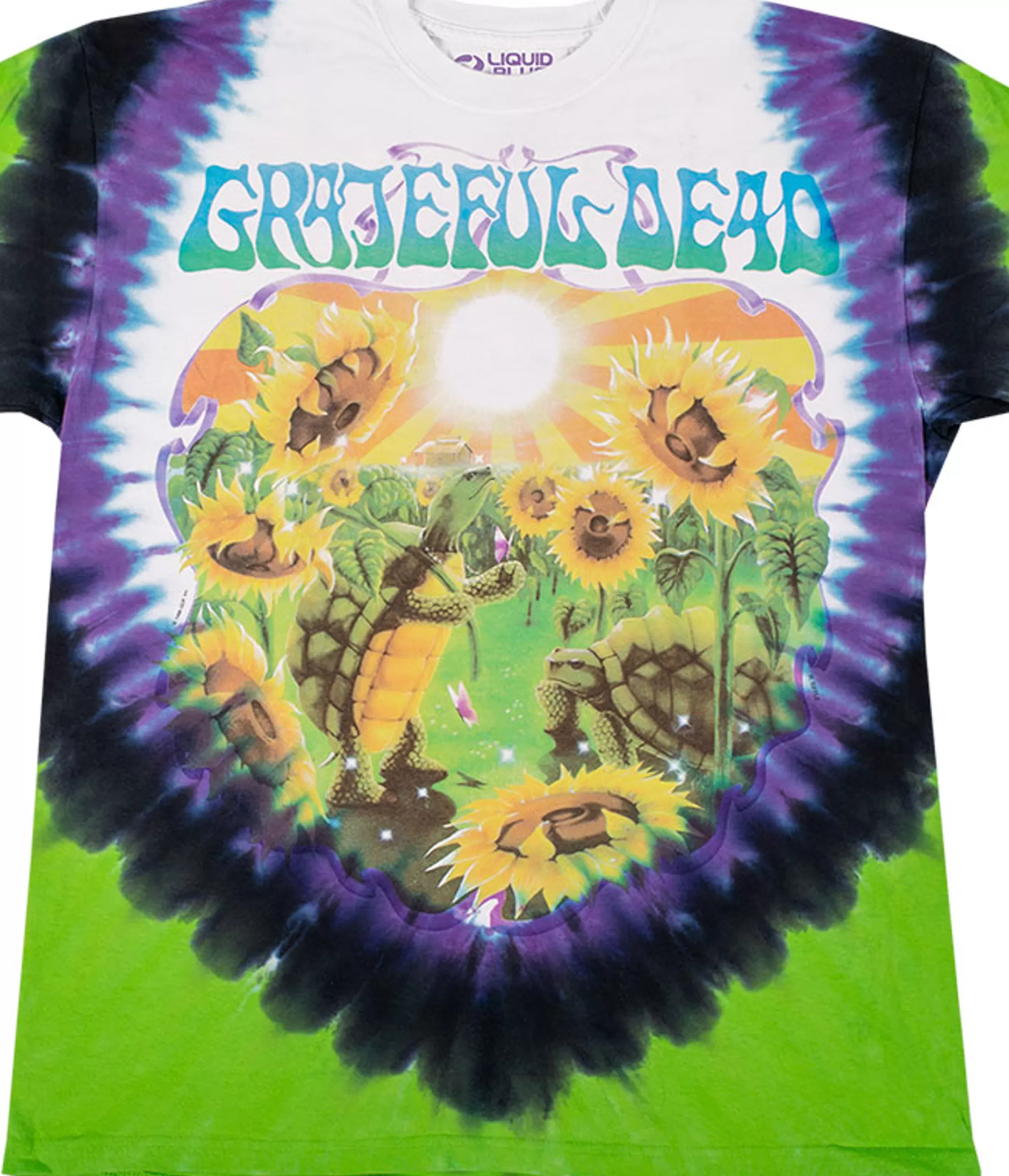 T-Shirt | Grateful Dead<Liquid Blue Sunflower Terrapin Tie-Dye T-Shirt