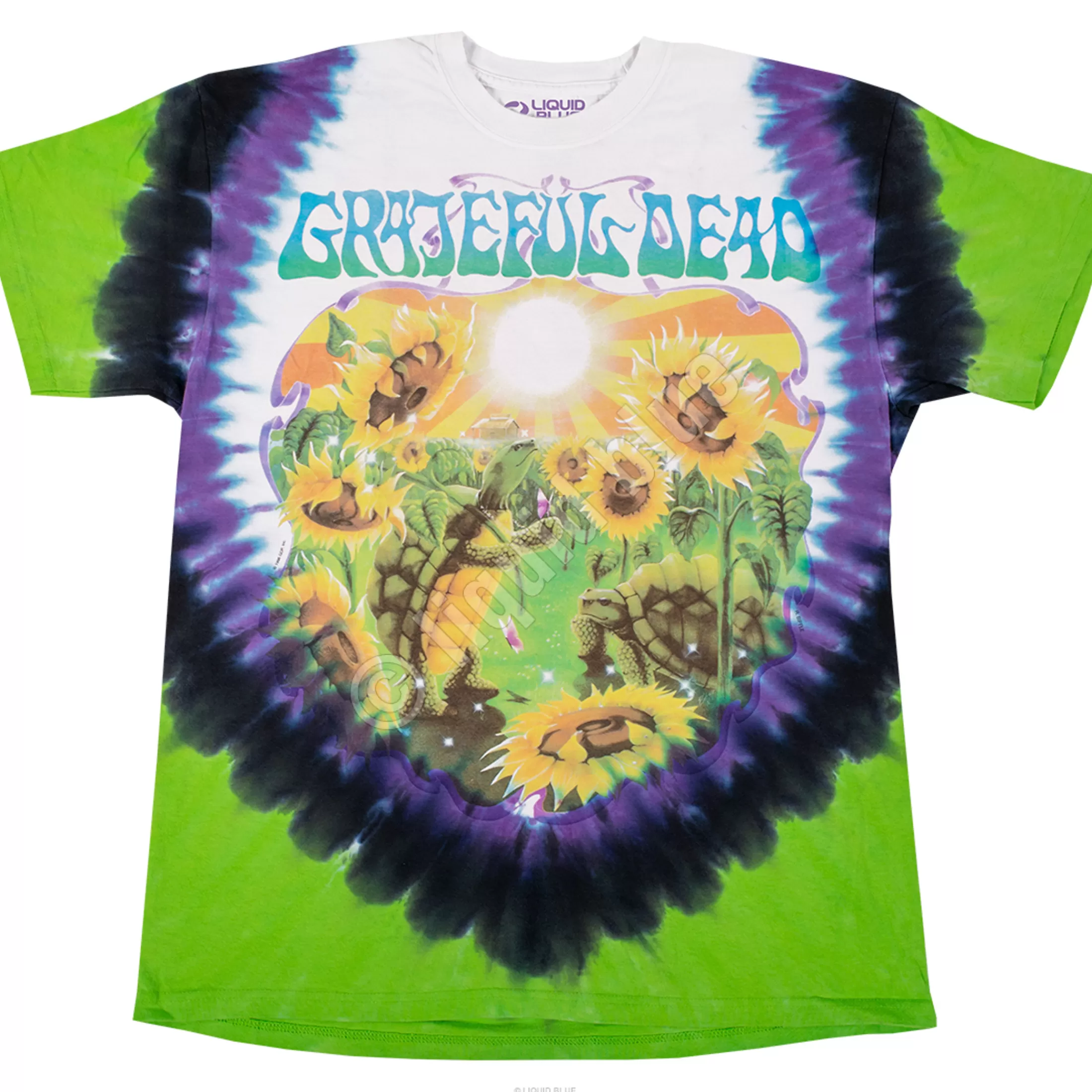 T-Shirt | Grateful Dead<Liquid Blue Sunflower Terrapin Tie-Dye T-Shirt