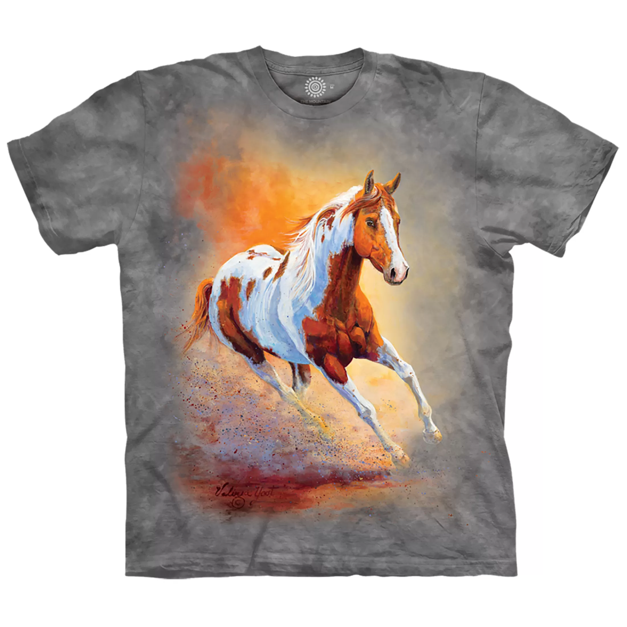 T-Shirt | Horses<Liquid Blue Sunset Gallop Classic Cotton T-Shirt