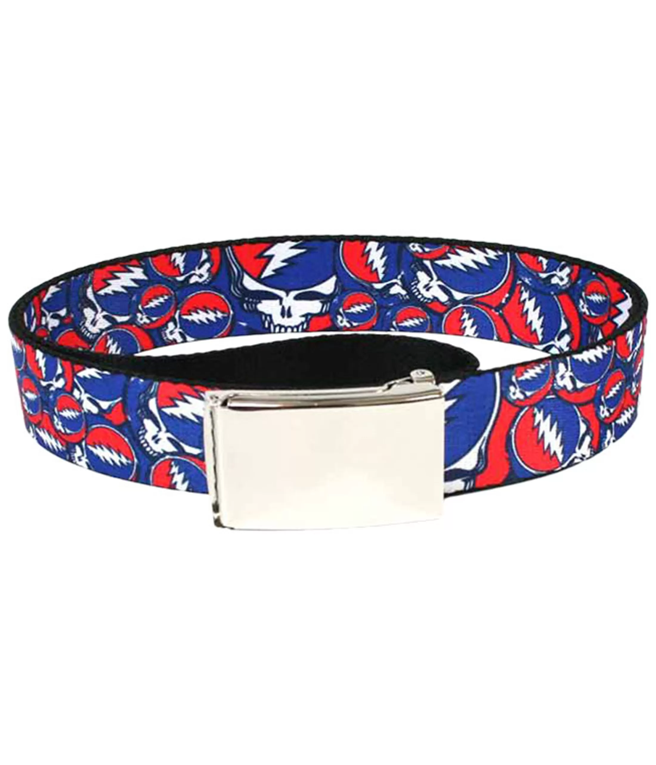 Belts | Grateful Dead<Liquid Blue SYF Collage Adjustable Web Belt Black