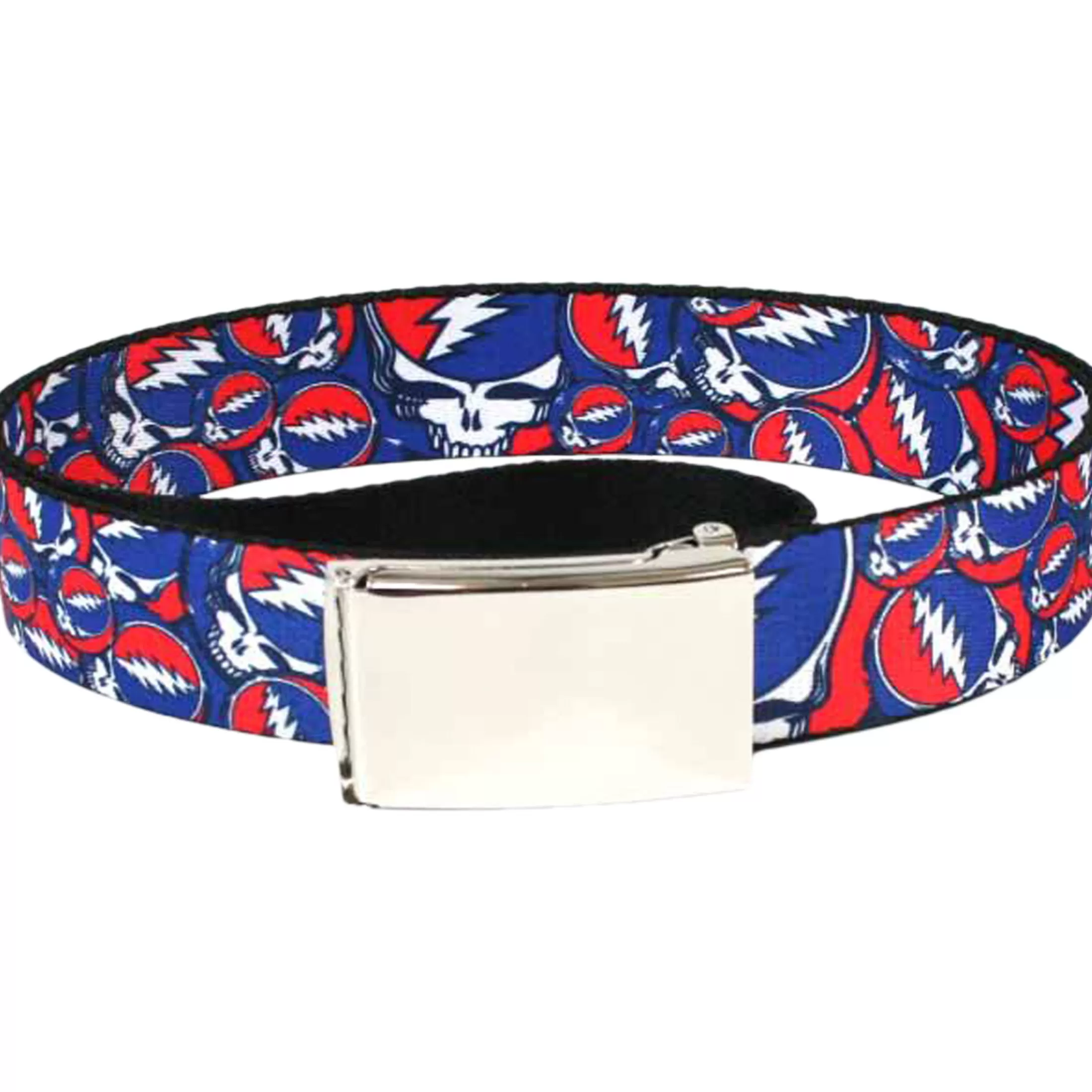 Belts | Grateful Dead<Liquid Blue SYF Collage Adjustable Web Belt Black