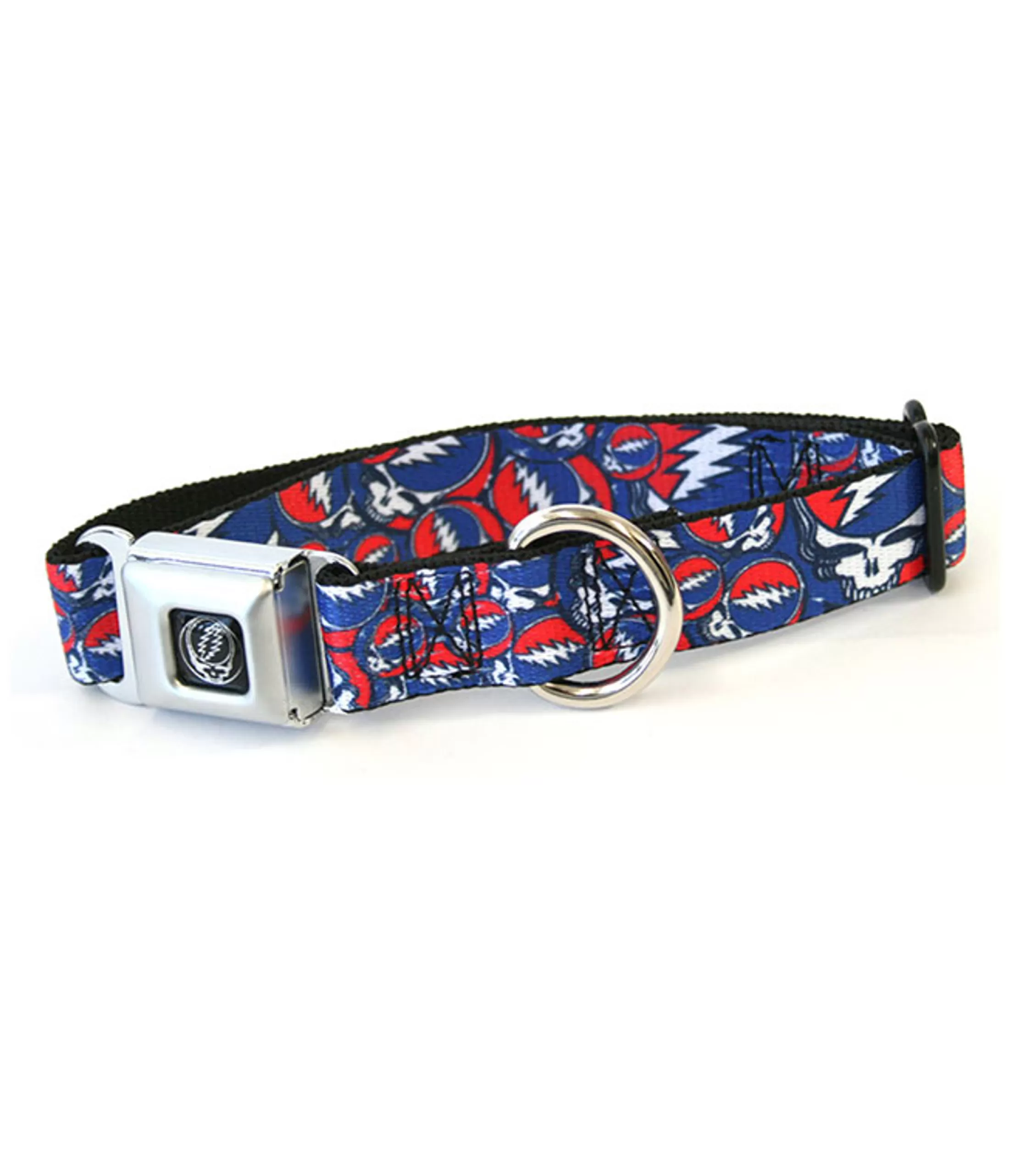 Grateful Dead<Liquid Blue SYF Collage Dog Collar Lg