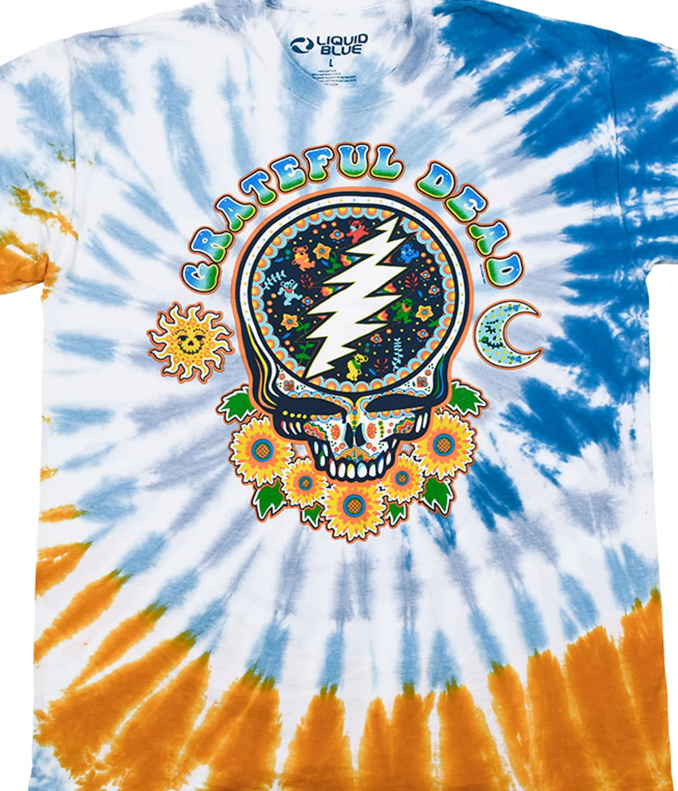 T-Shirt | Grateful Dead<Liquid Blue SYF Day Of The Dead Tie-Dye T-Shirt