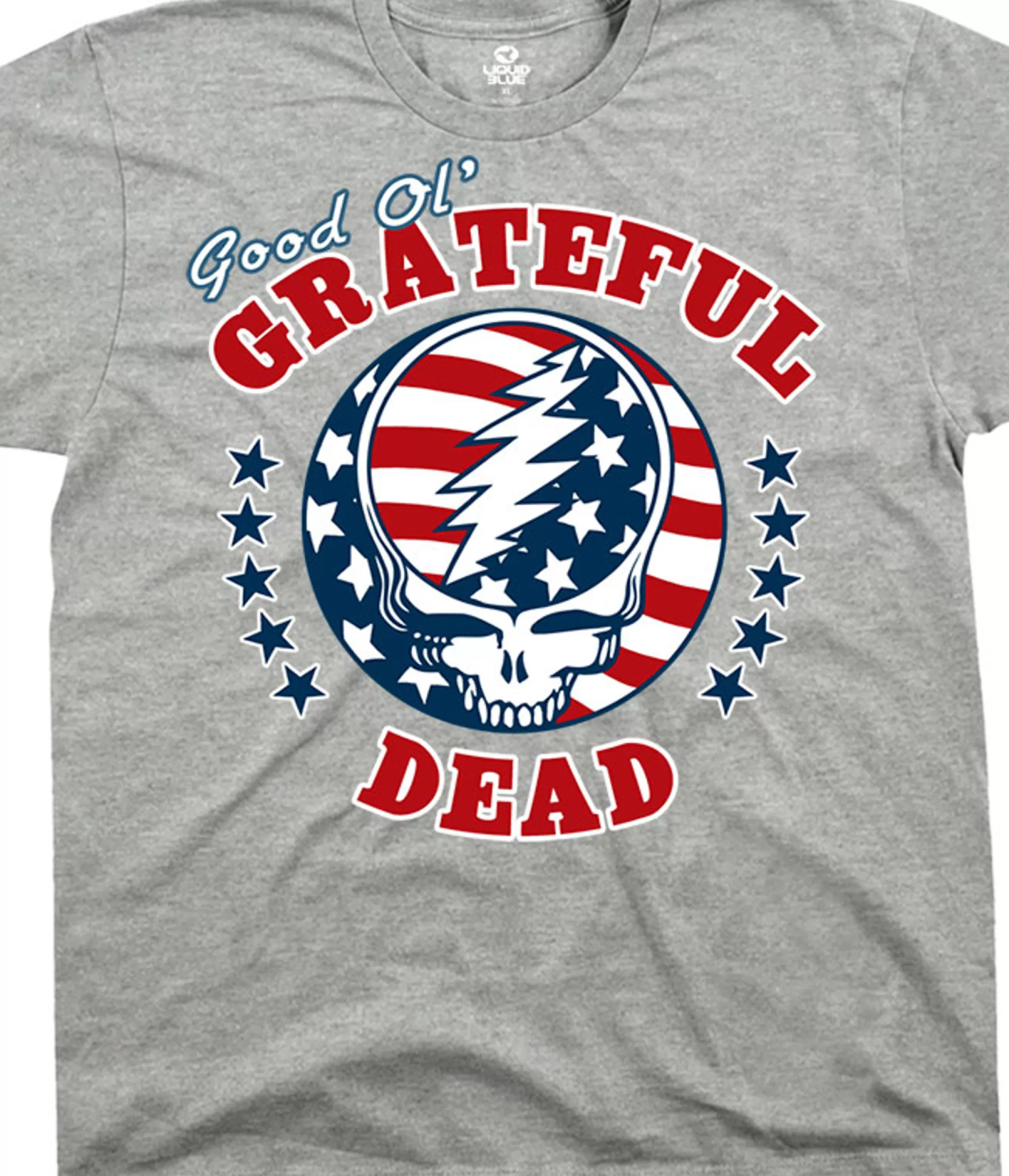 T-Shirt | Grateful Dead<Liquid Blue SYF Independence Heather Grey T-Shirt