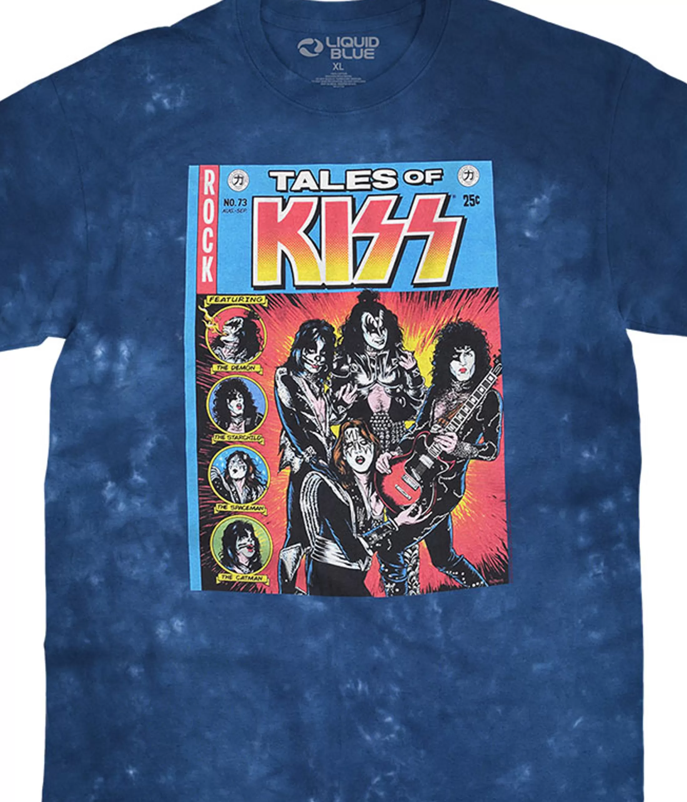 T-Shirt | Kiss<Liquid Blue Tales Of KISS Tie-Dye T-Shirt