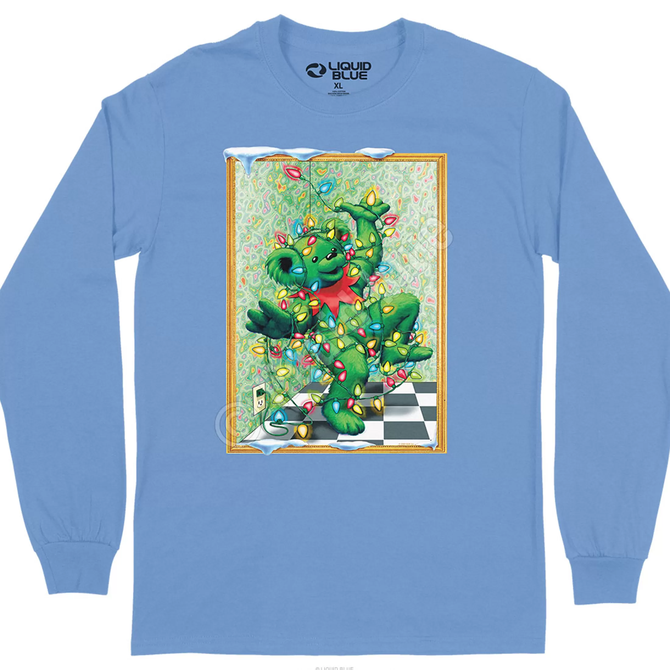 Long Sleeve | Tangled Bear<Liquid Blue Tangled Bear Long Sleeve T-Shirt