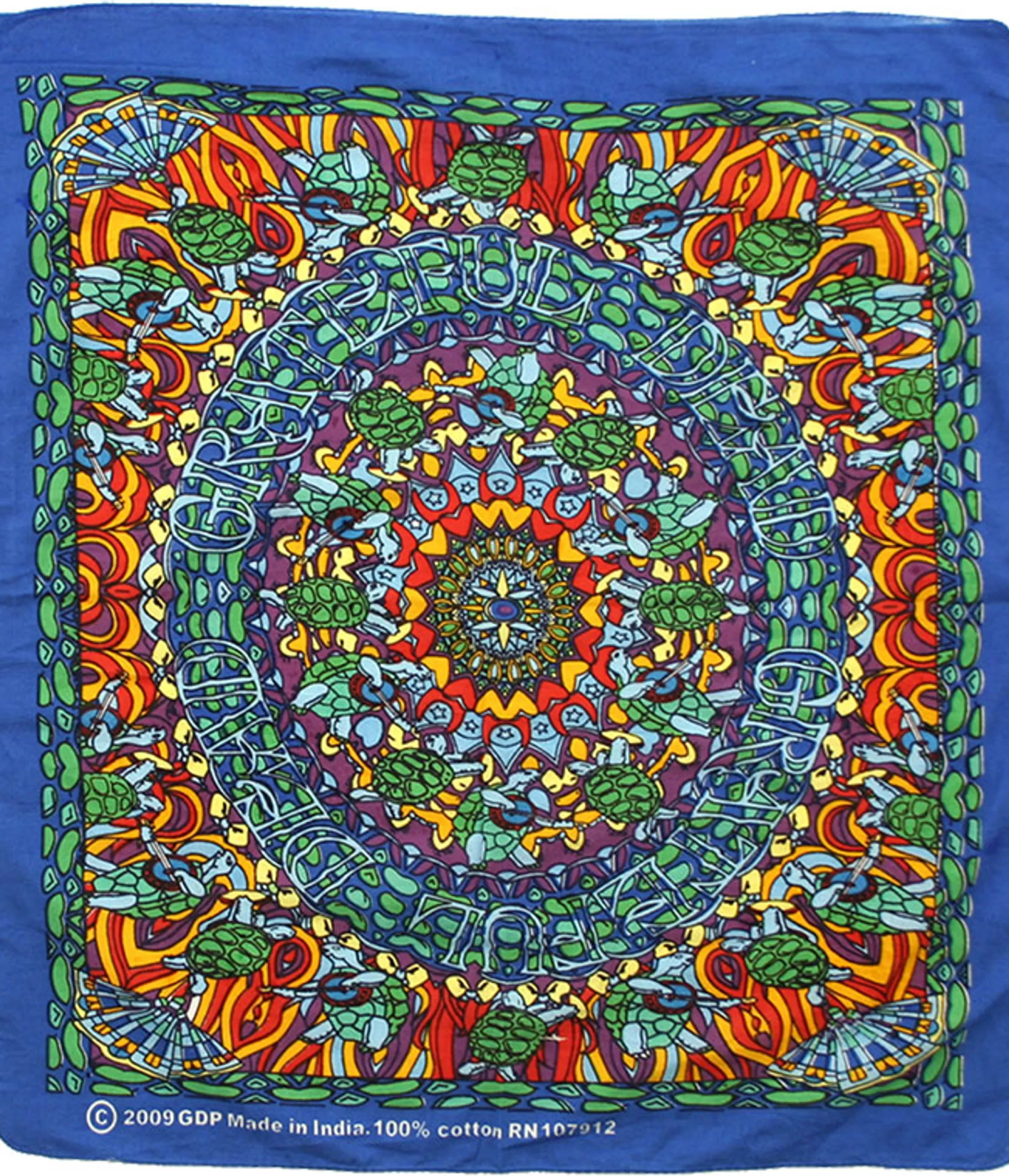 Bandanas | Grateful Dead<Liquid Blue Terrapin Dance Bandana Blue