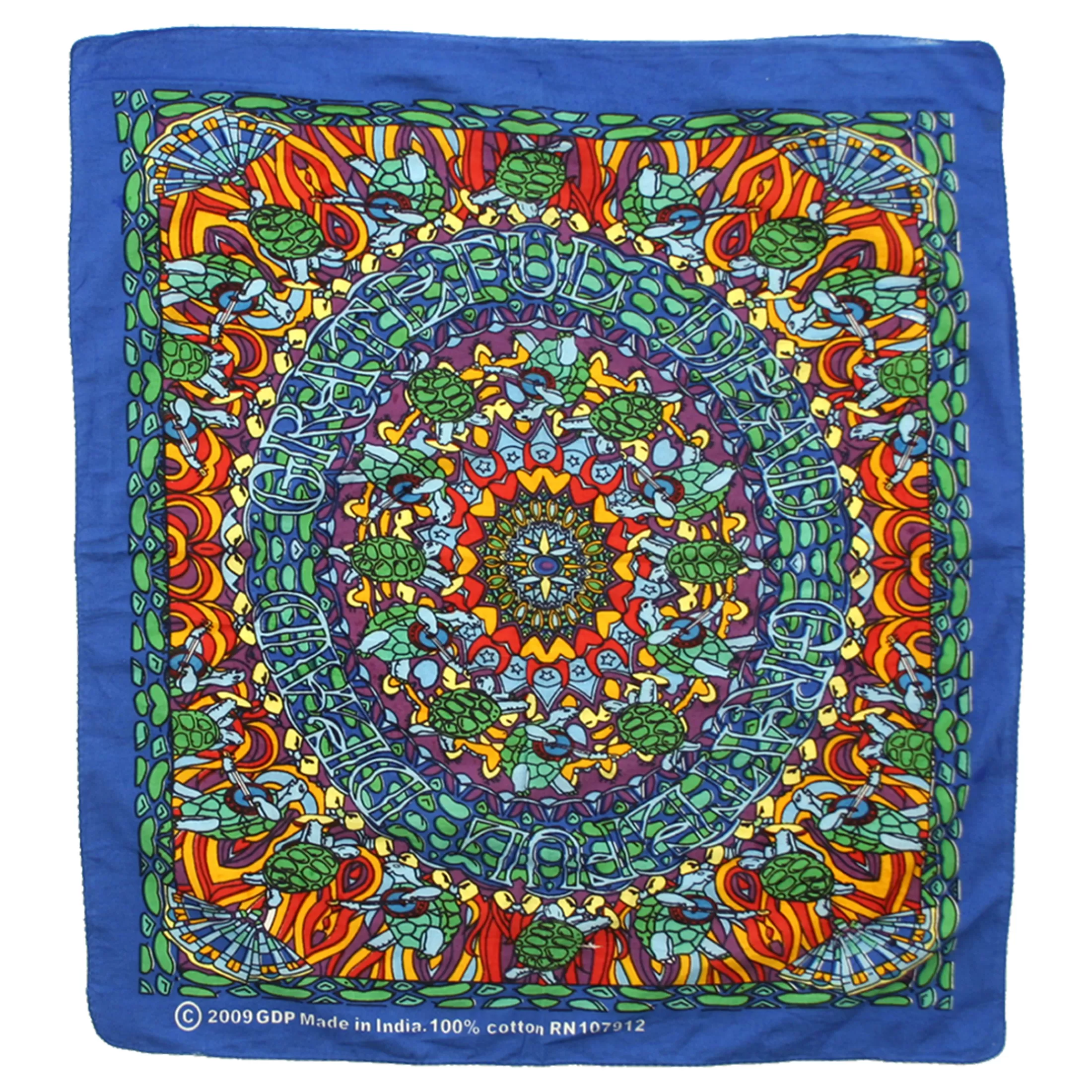 Bandanas | Grateful Dead<Liquid Blue Terrapin Dance Bandana Blue