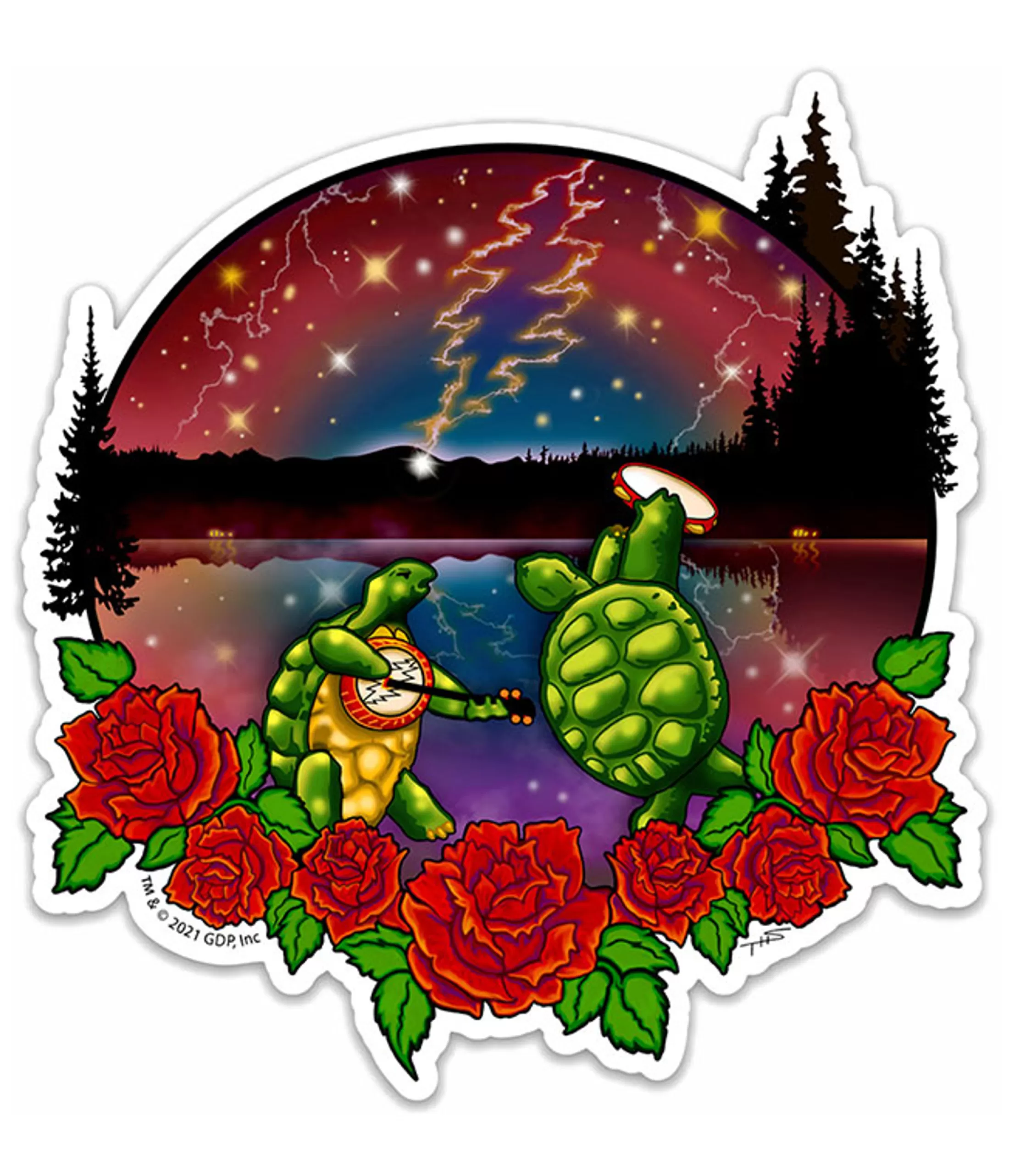 Grateful Dead | Classic<Liquid Blue Terrapin Lake Sticker