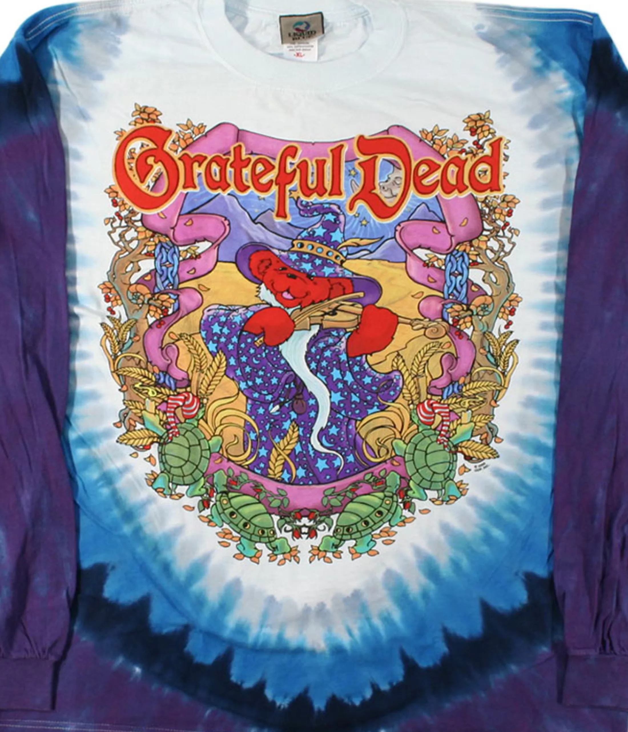 Long Sleeve | Grateful Dead<Liquid Blue Terrapin Moon Tie-Dye Long Sleeve T-Shirt