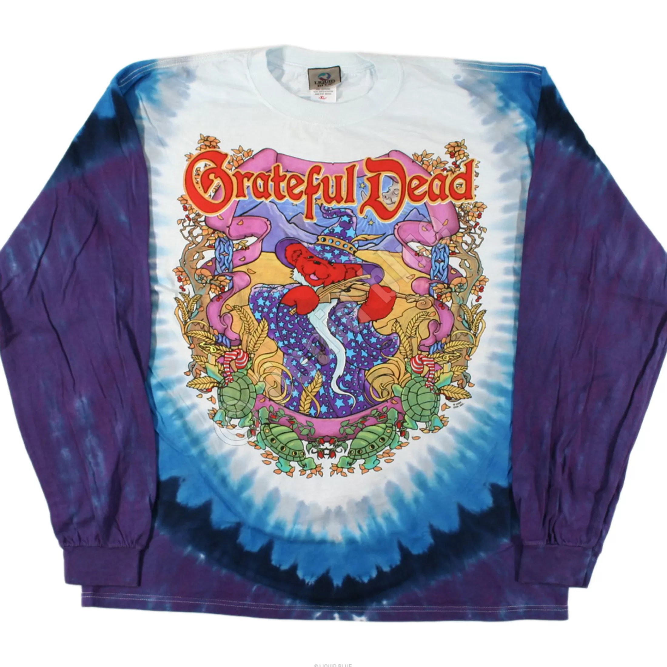 Long Sleeve | Grateful Dead<Liquid Blue Terrapin Moon Tie-Dye Long Sleeve T-Shirt