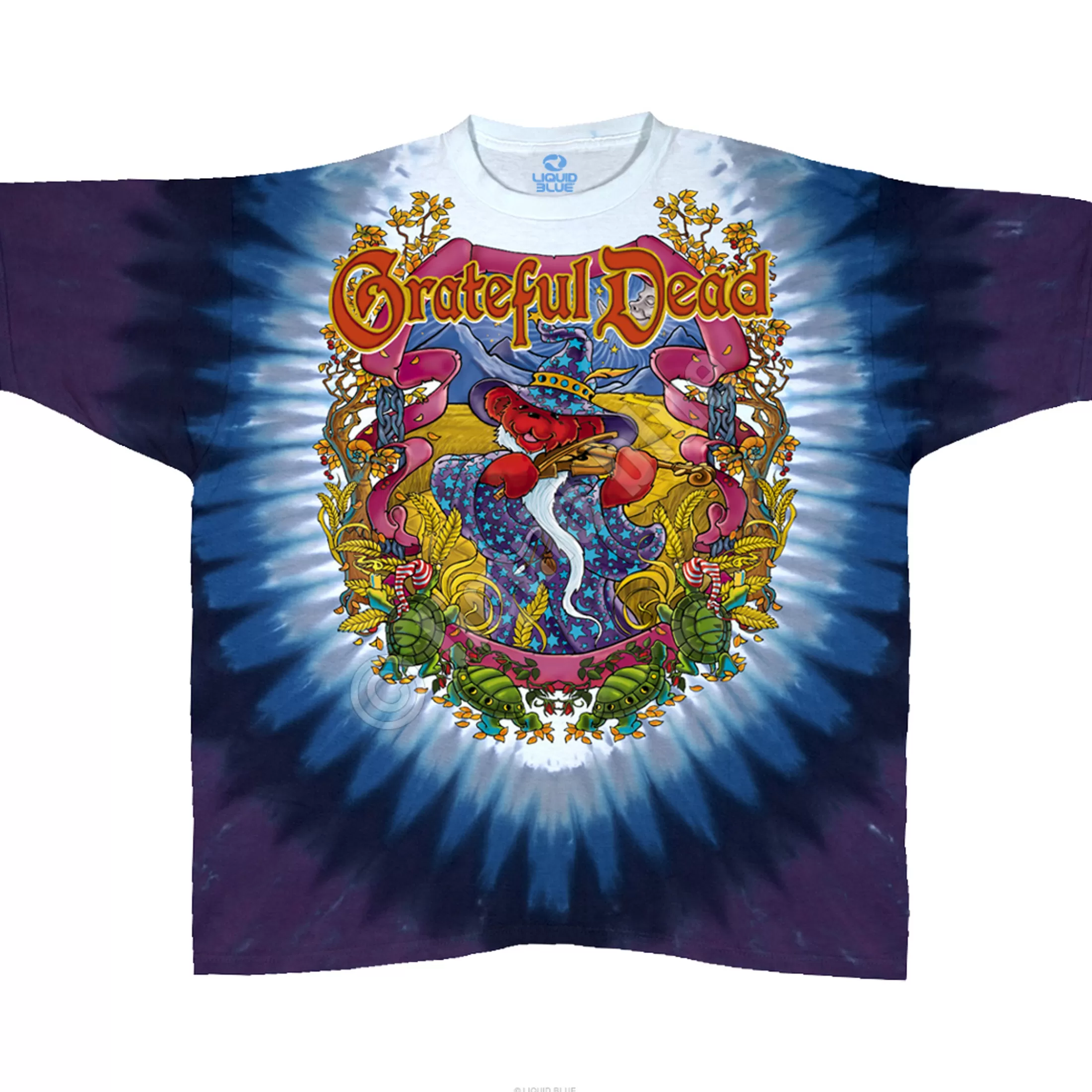 T-Shirt | Grateful Dead<Liquid Blue Terrapin Moon Tie-Dye T-Shirt