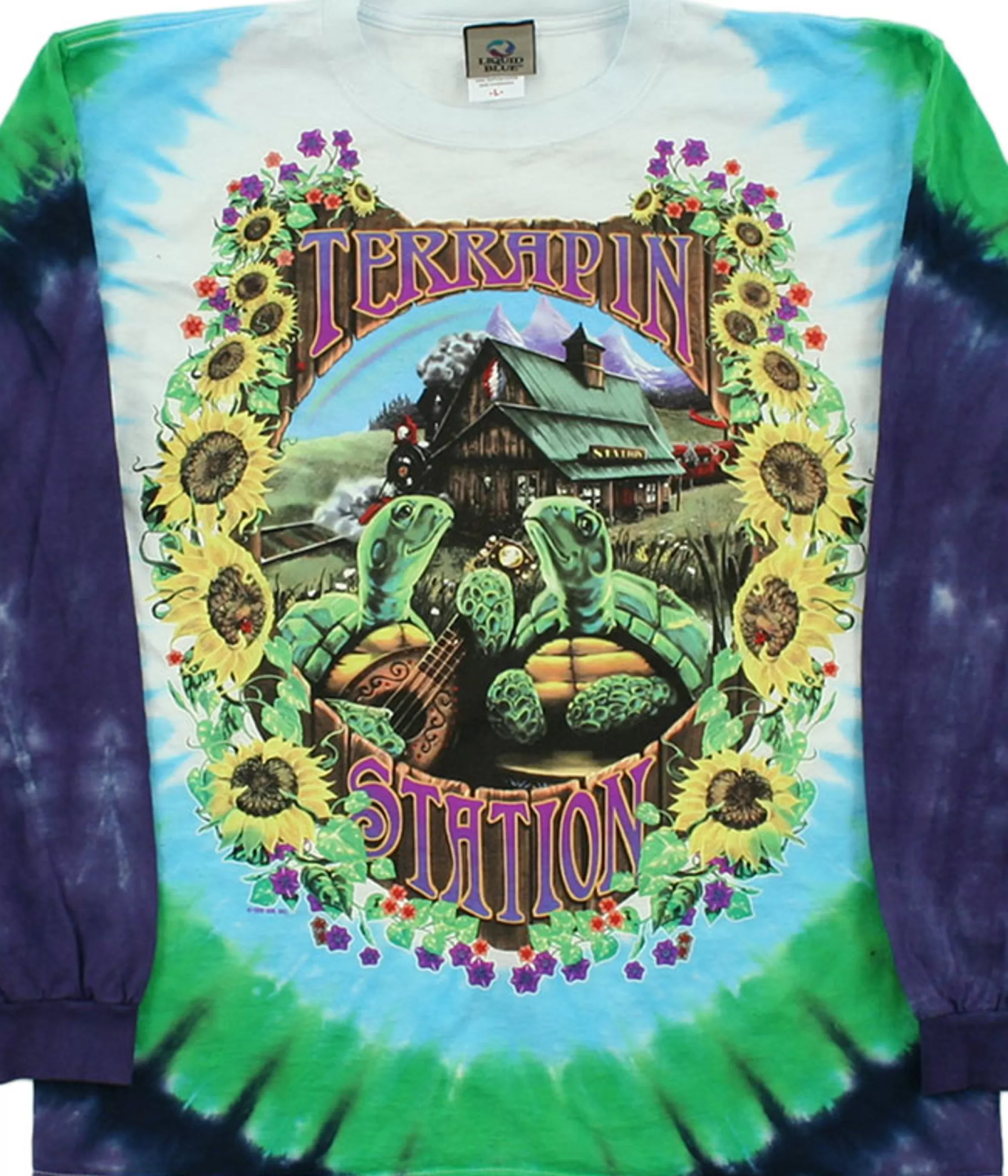 Long Sleeve | Grateful Dead<Liquid Blue Terrapin Station Tie-Dye Long Sleeve T-Shirt