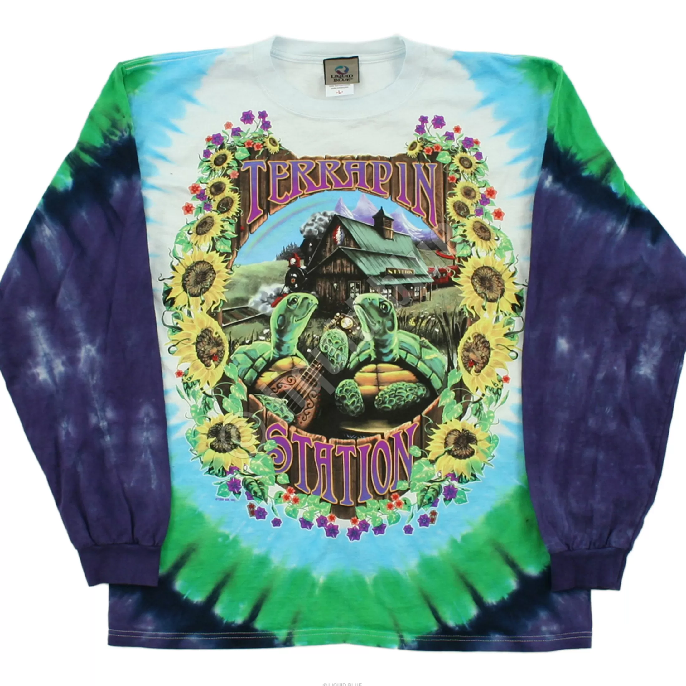 Long Sleeve | Grateful Dead<Liquid Blue Terrapin Station Tie-Dye Long Sleeve T-Shirt