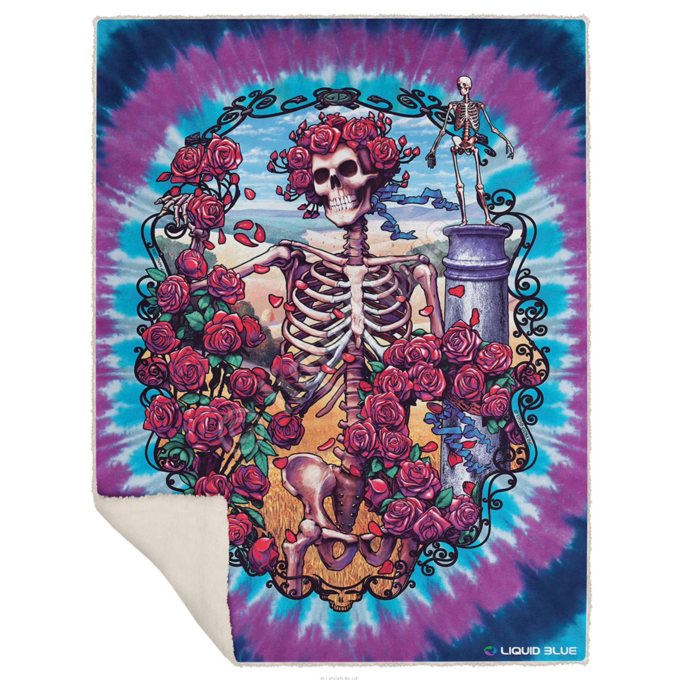 Grateful Dead | Classic<Liquid Blue 30th Anniversary Fleece Throw Blanket