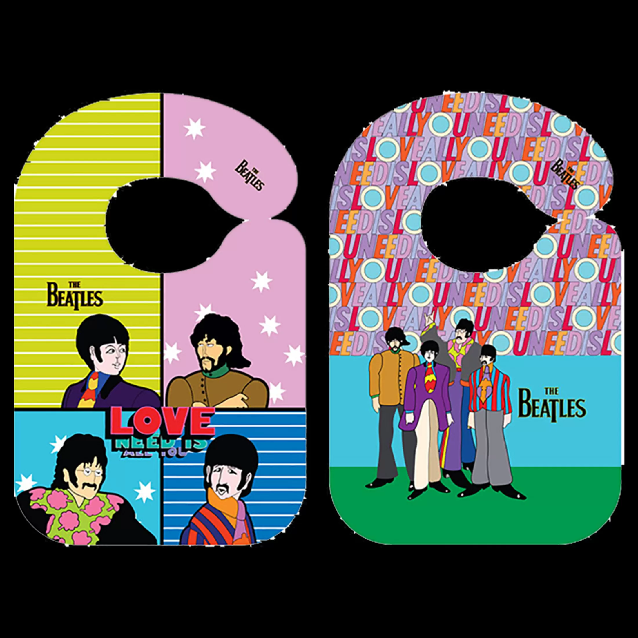 Bibs | Beatles<Liquid Blue The Beatles Baby Bibs 2 Pack