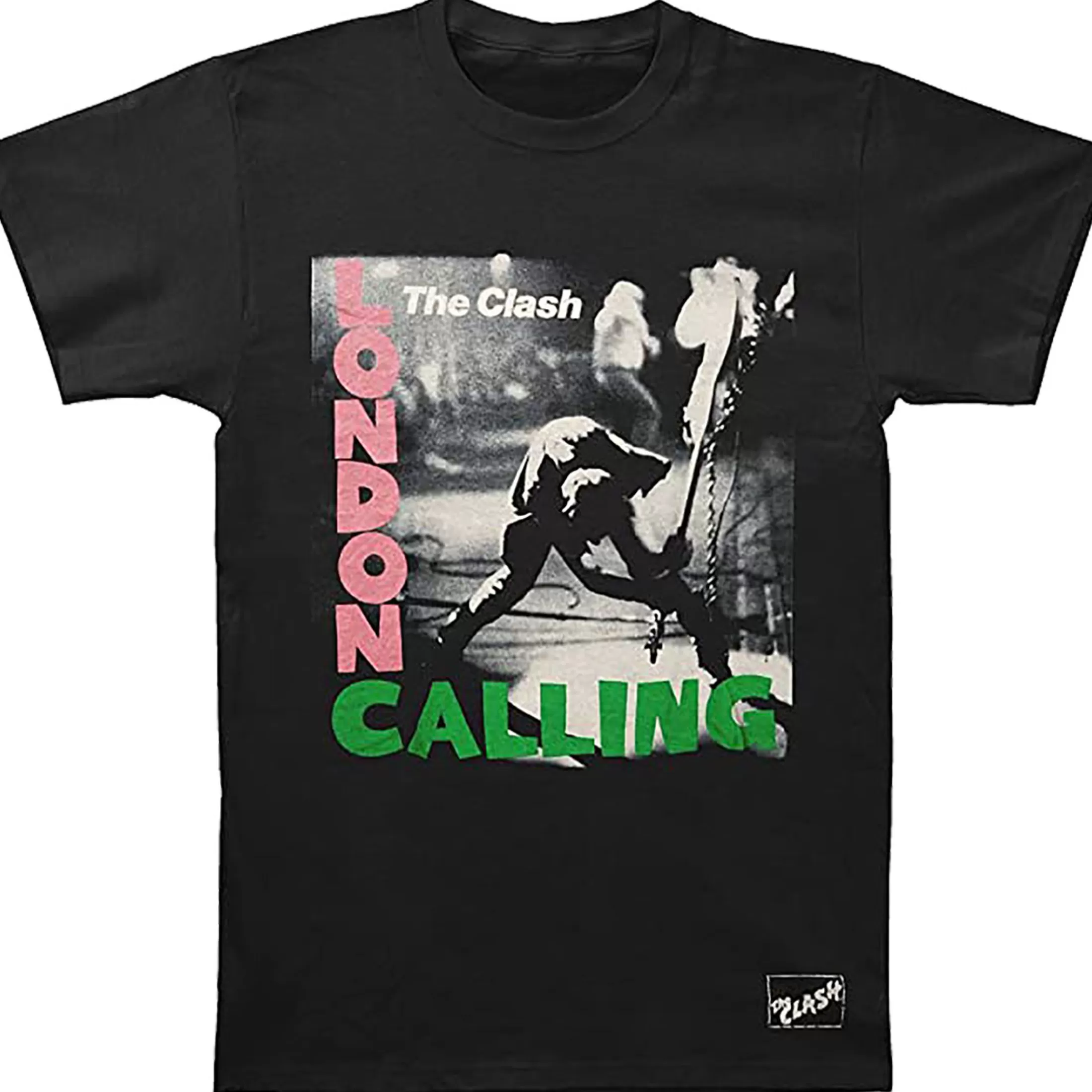 T-Shirt | The Clash<Liquid Blue The Clash London Calling Black T-Shirt