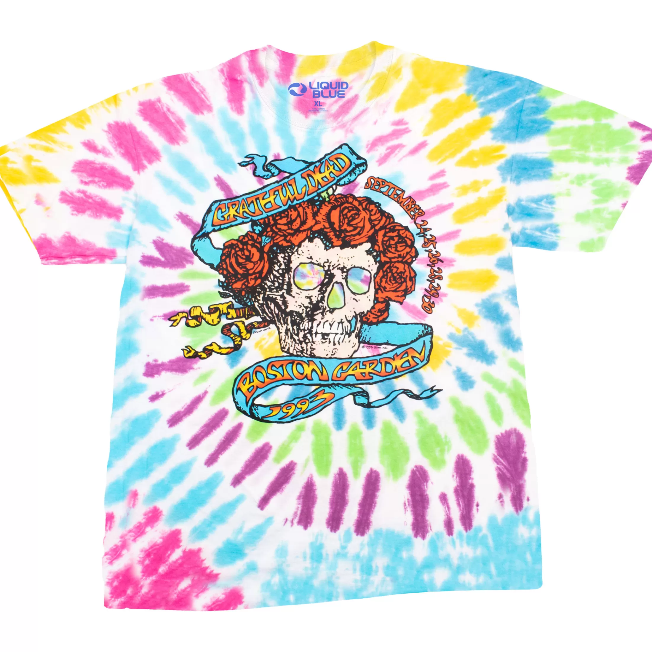 T-Shirt | Grateful Dead<Liquid Blue The Garden 93 Tie-Dye T-Shirt