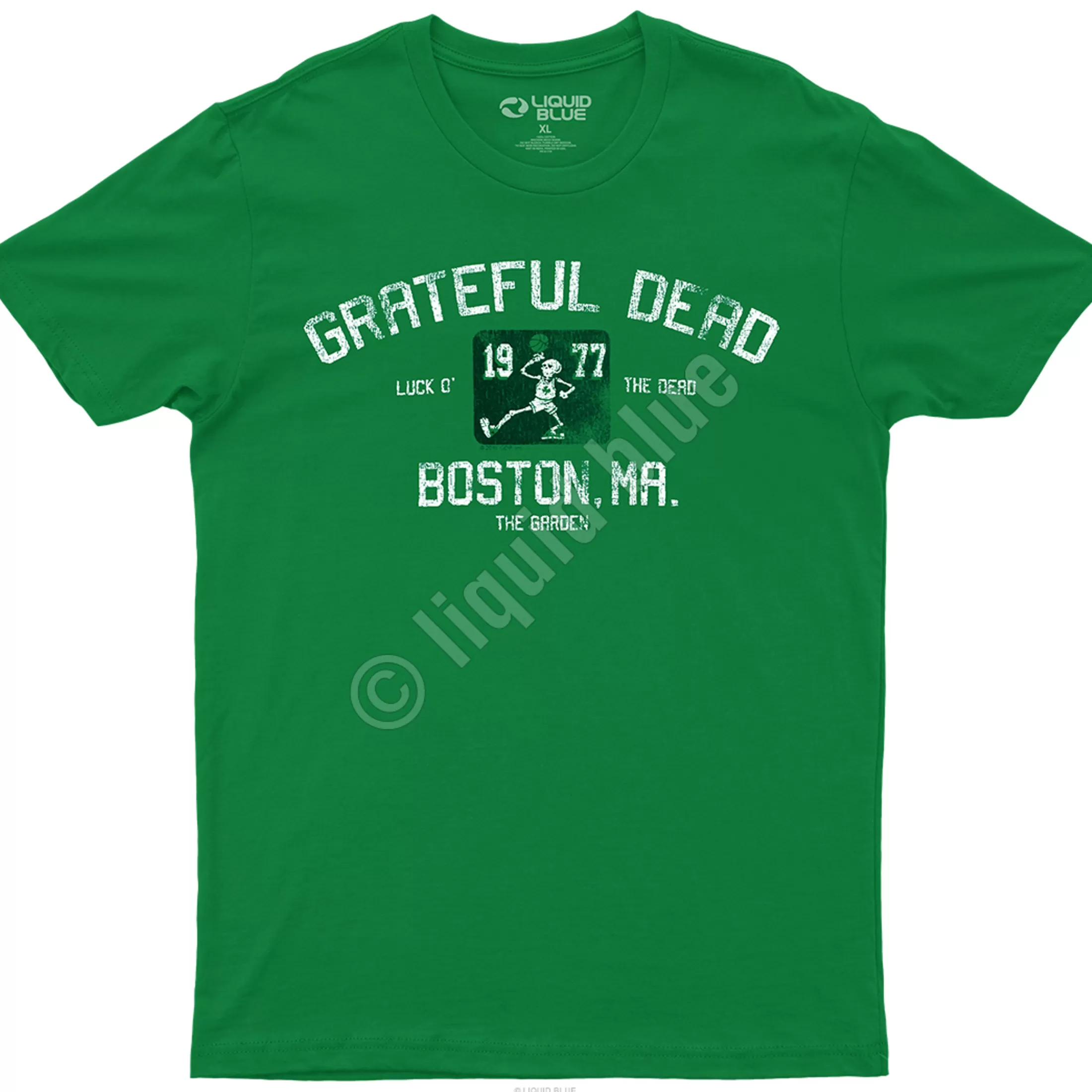 Athletic T-Shirt | Grateful Dead<Liquid Blue The Garden Green Athletic T-Shirt