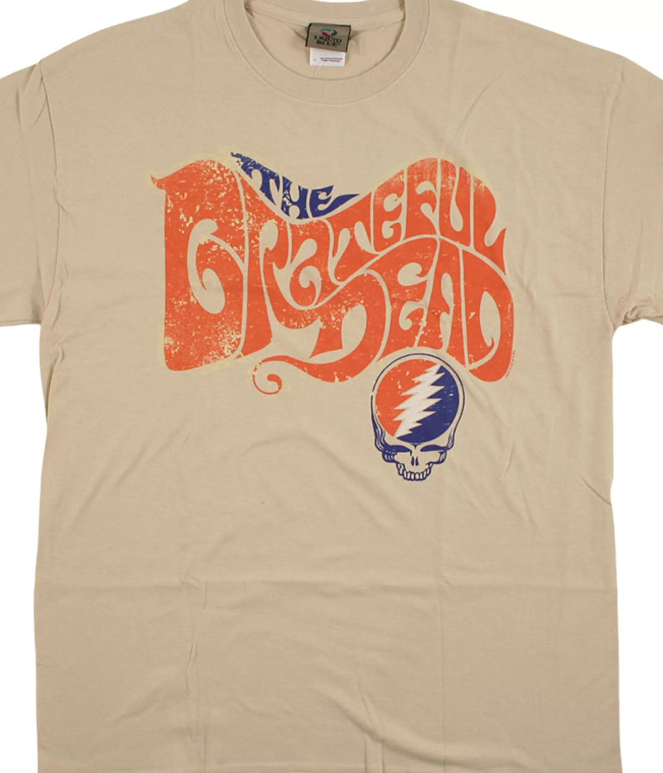 T-Shirt | Grateful Dead<Liquid Blue The Grateful Dead Tan T-Shirt