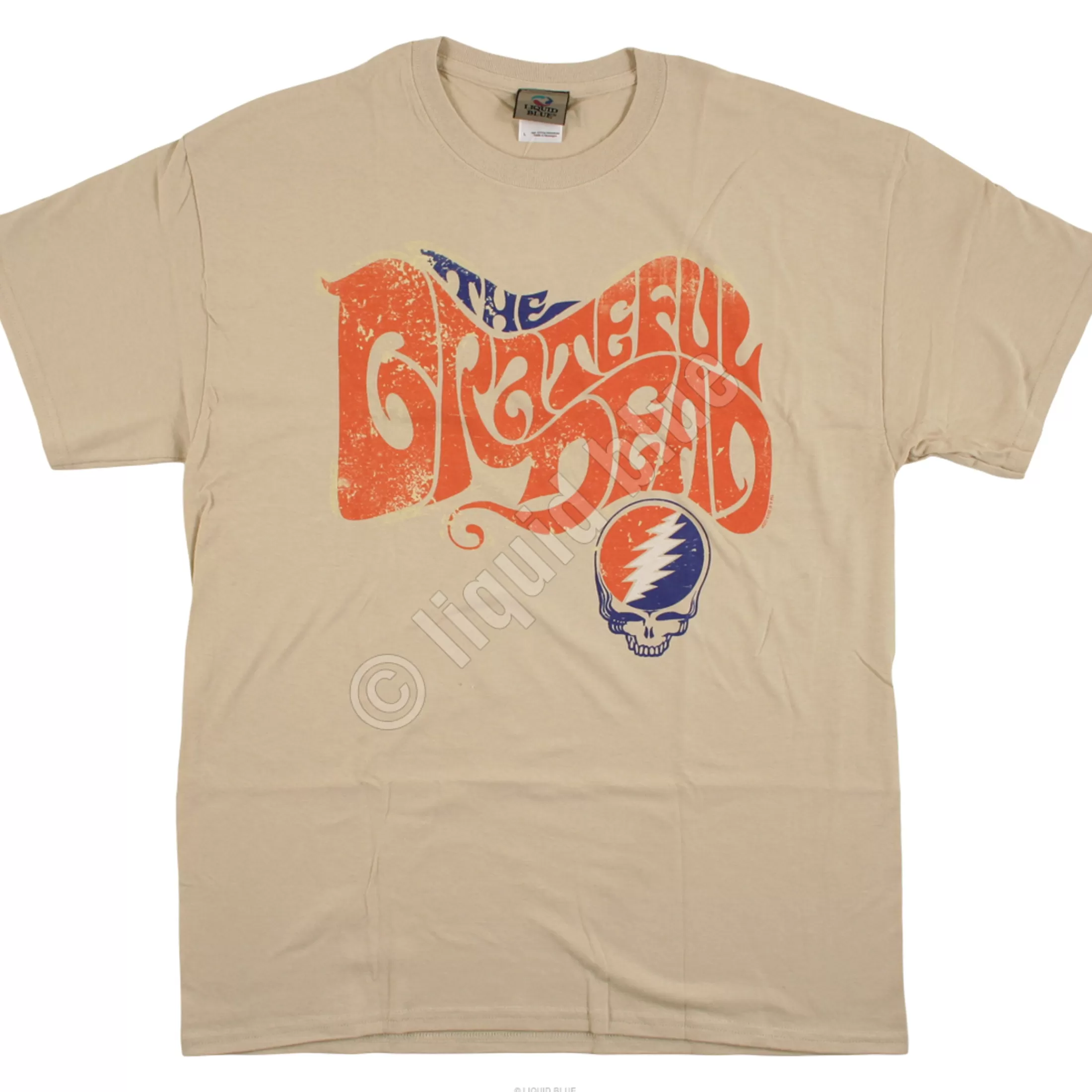 T-Shirt | Grateful Dead<Liquid Blue The Grateful Dead Tan T-Shirt