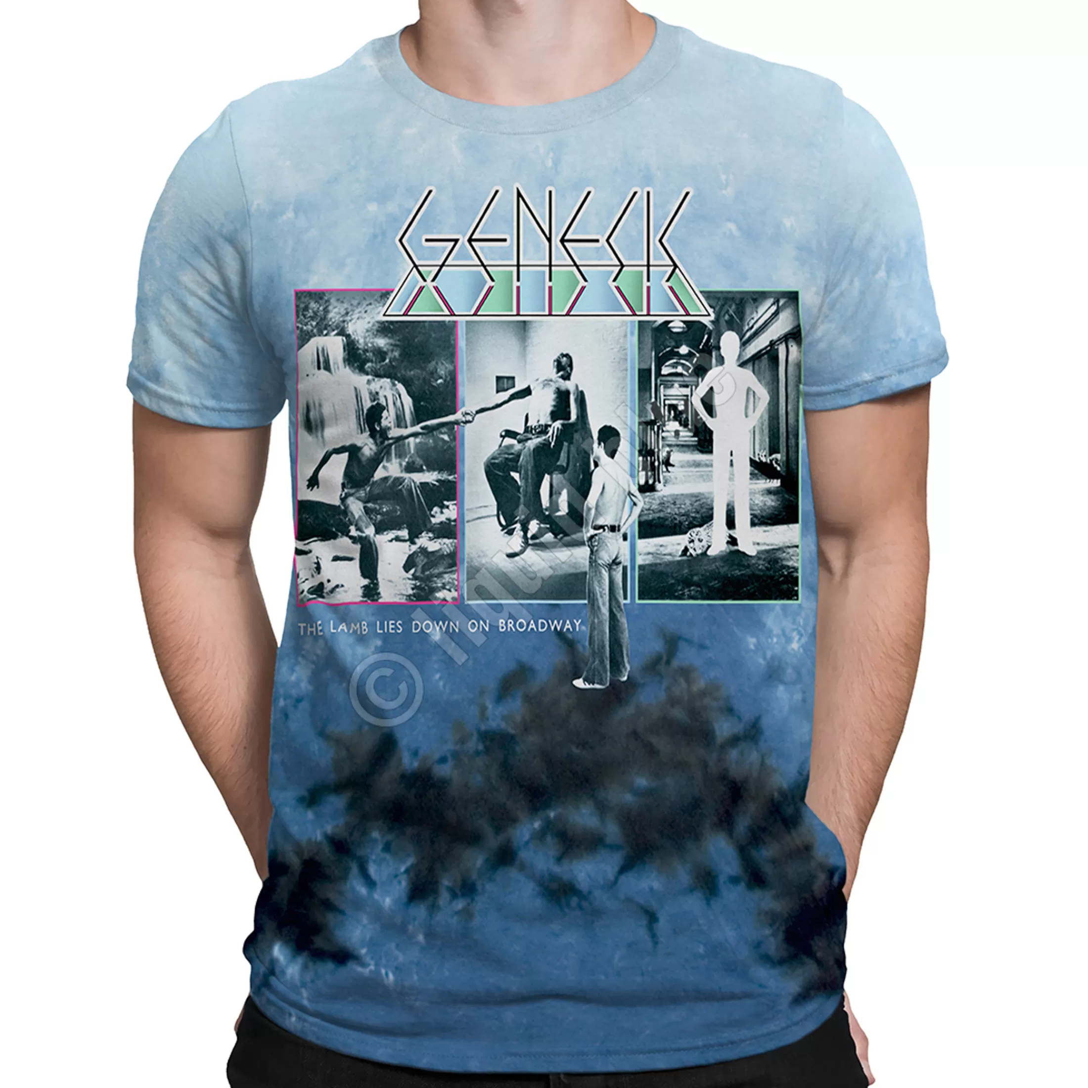 T-Shirt | Genesis<Liquid Blue The Lamb Lies Down Tie-Dye T-Shirt