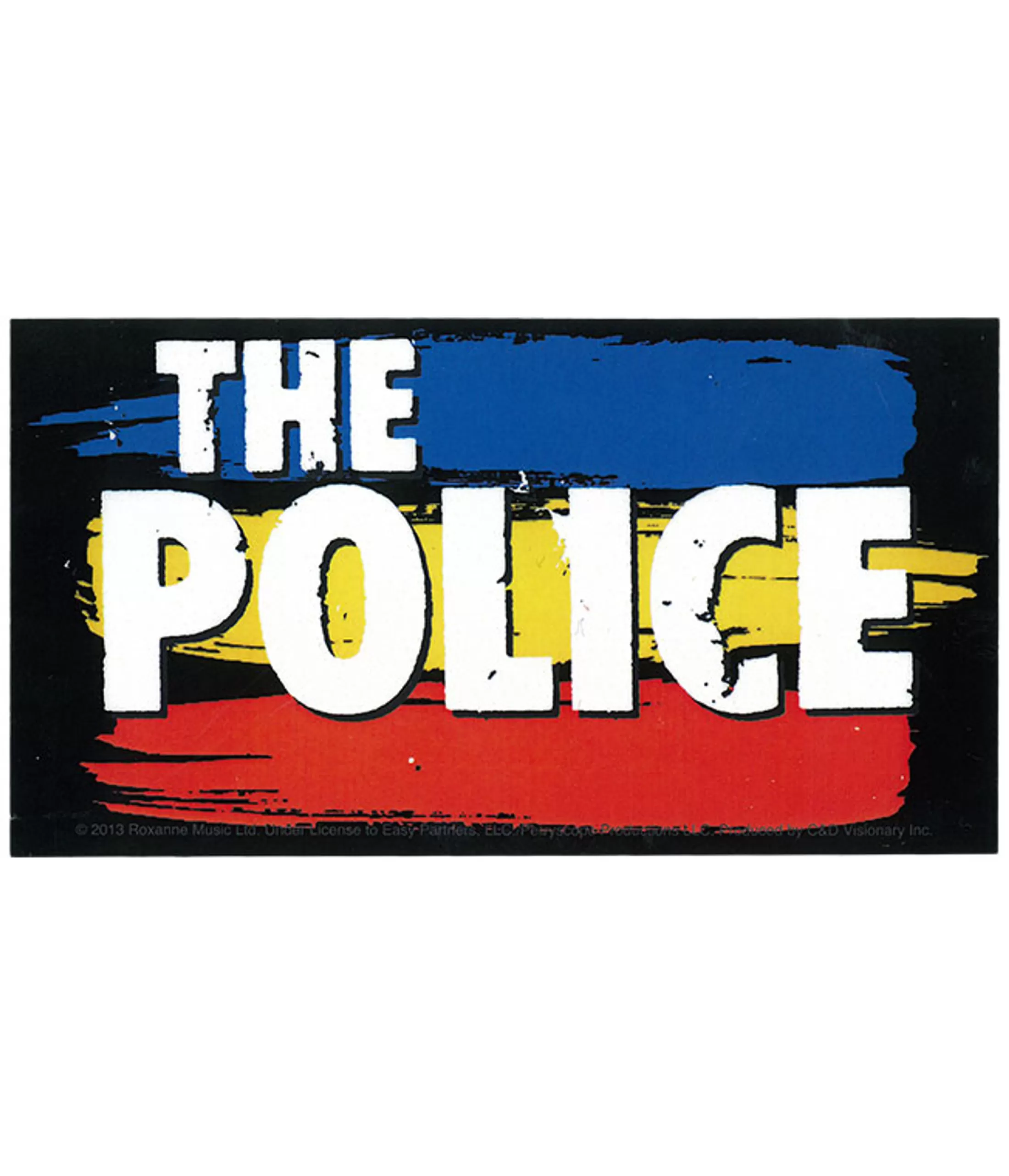 The Police<Liquid Blue The Police Striped Logo Sticker