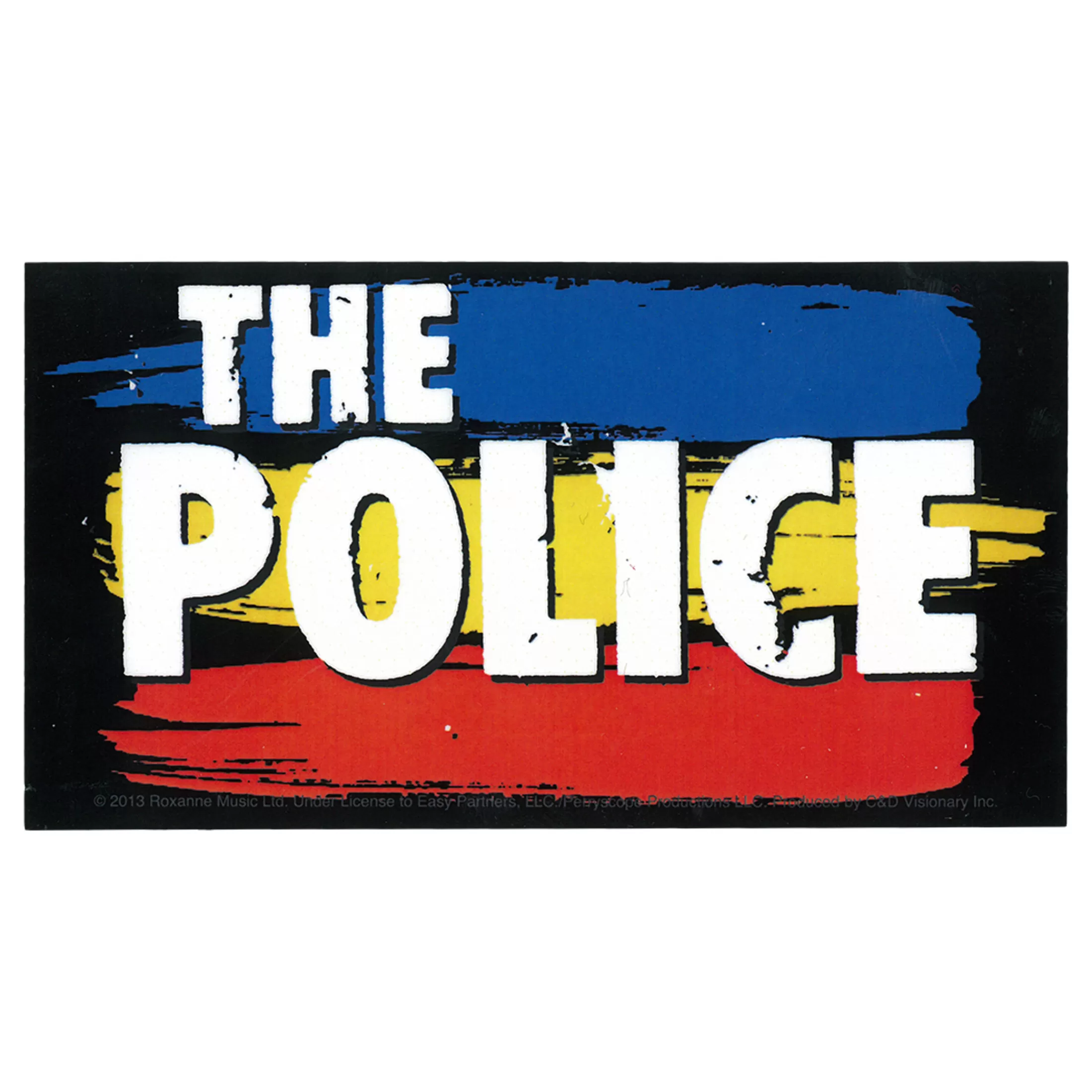 The Police<Liquid Blue The Police Striped Logo Sticker