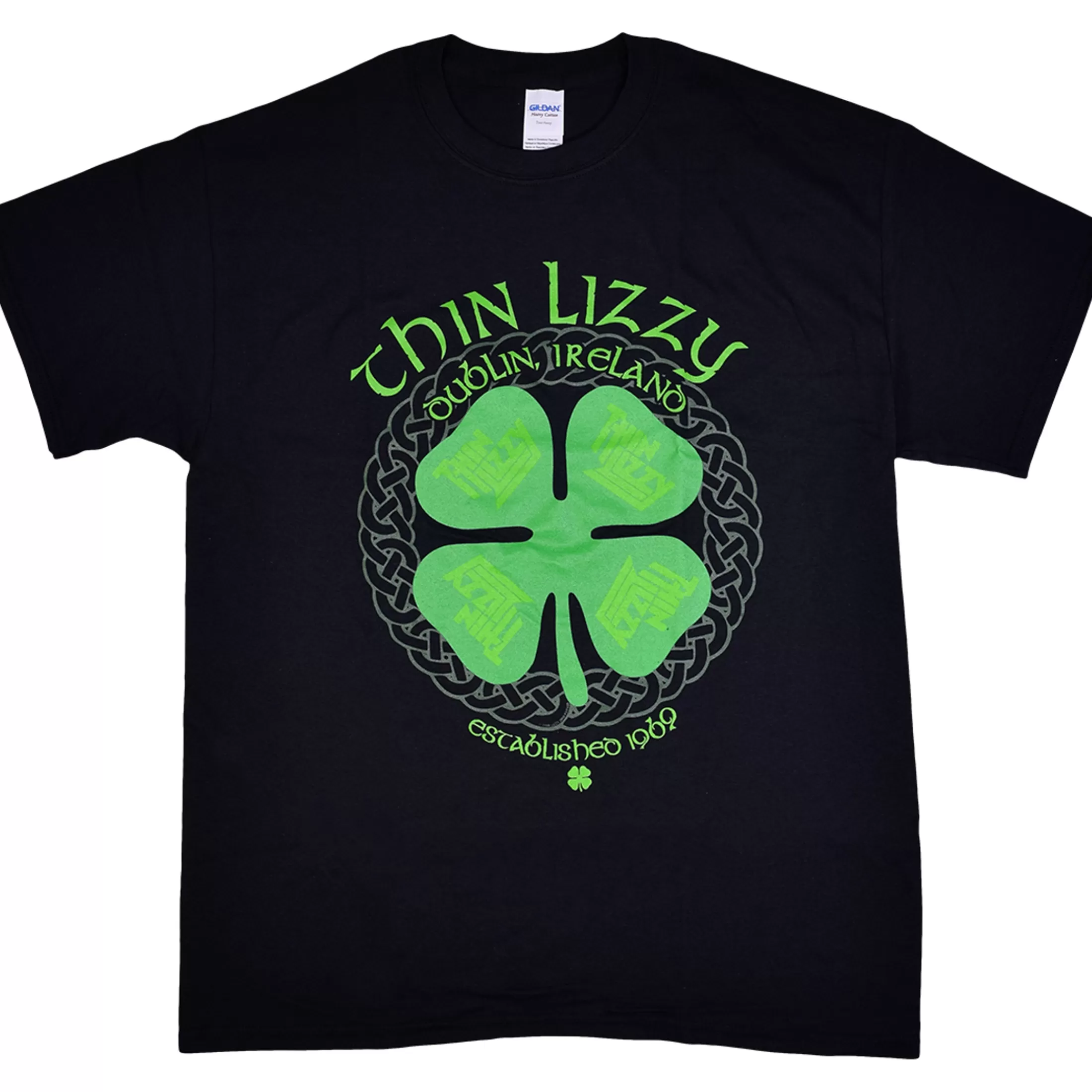 T-Shirt | Thin Lizzy<Liquid Blue Thin Lizzy Dublin Ireland Black T-Shirt