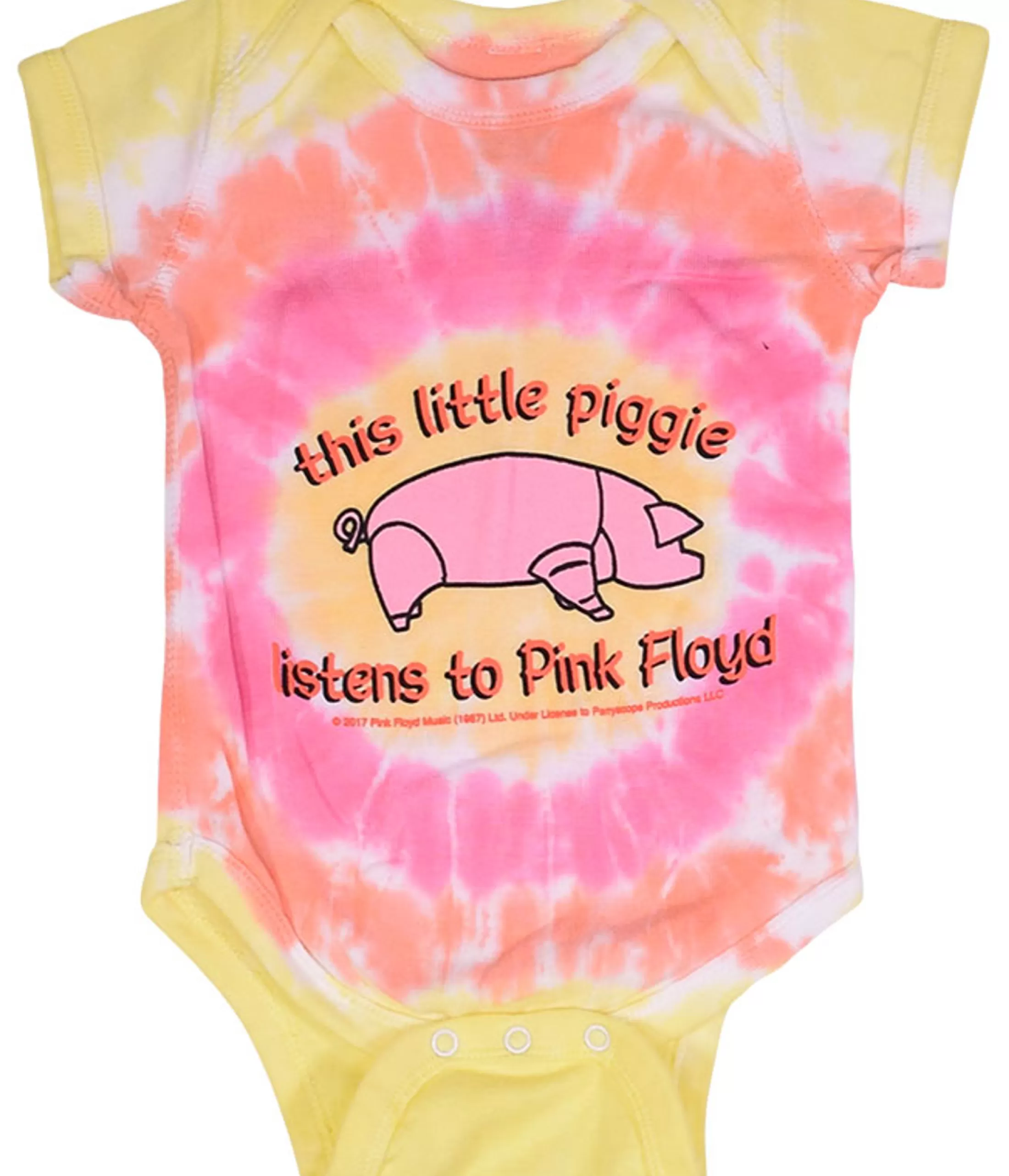 Onesies | Pink Floyd<Liquid Blue This Lil' Piggy Tie-Dye Onesie