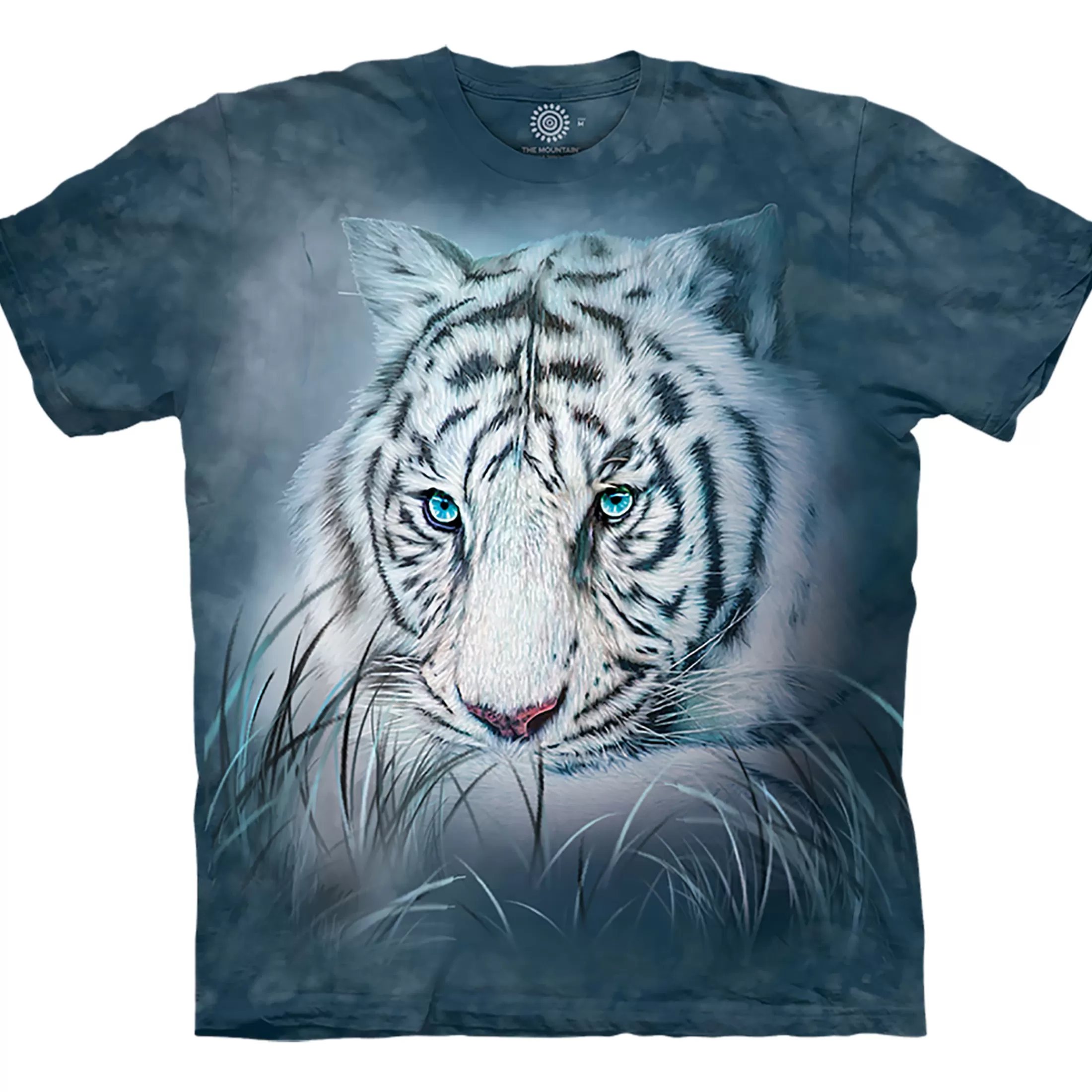 T-Shirt | Wild Animals<Liquid Blue Thoughtful White Tiger Classic Cotton T-Shirt