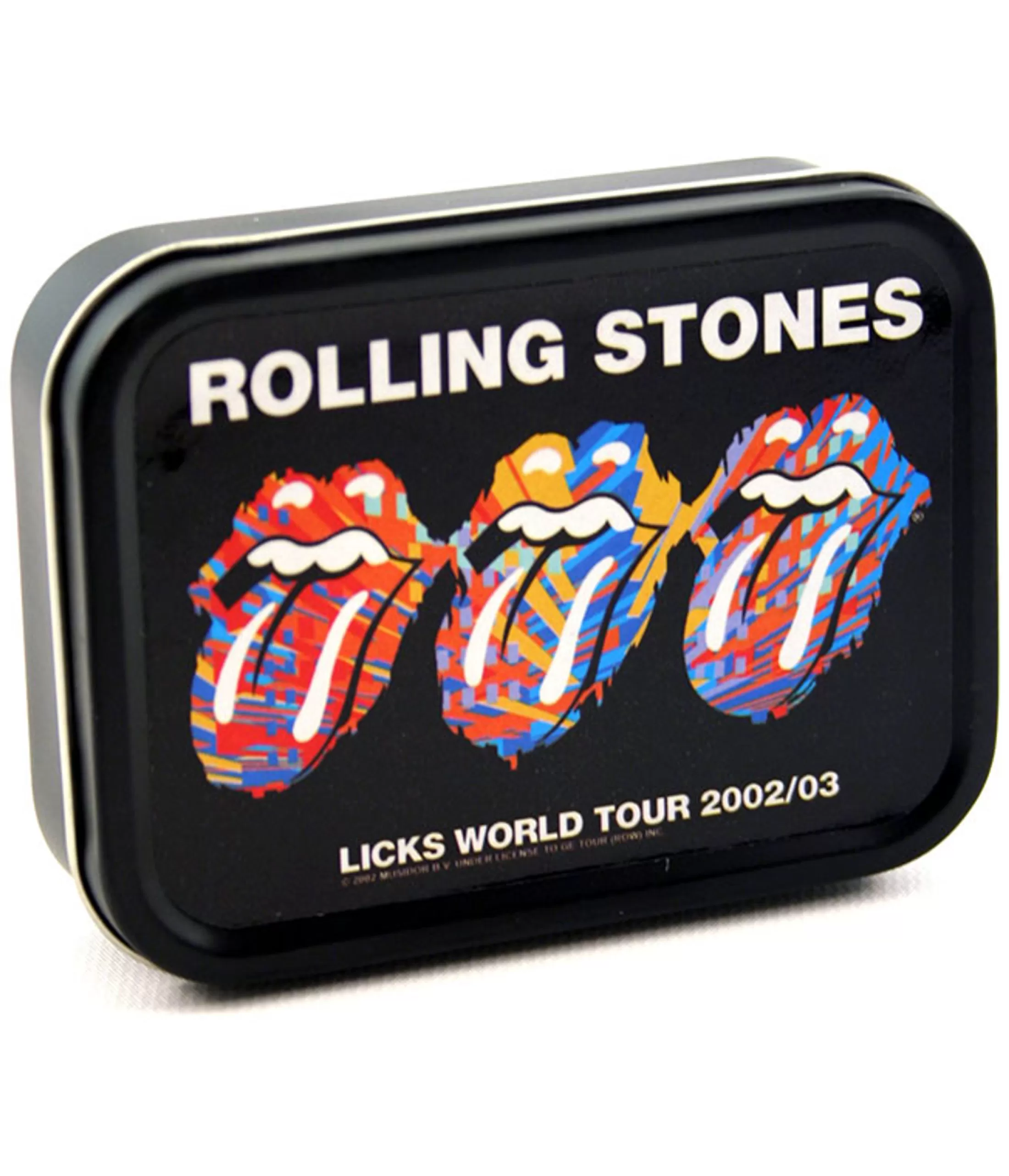 Rolling Stones<Liquid Blue Three Tongues Stash Tin