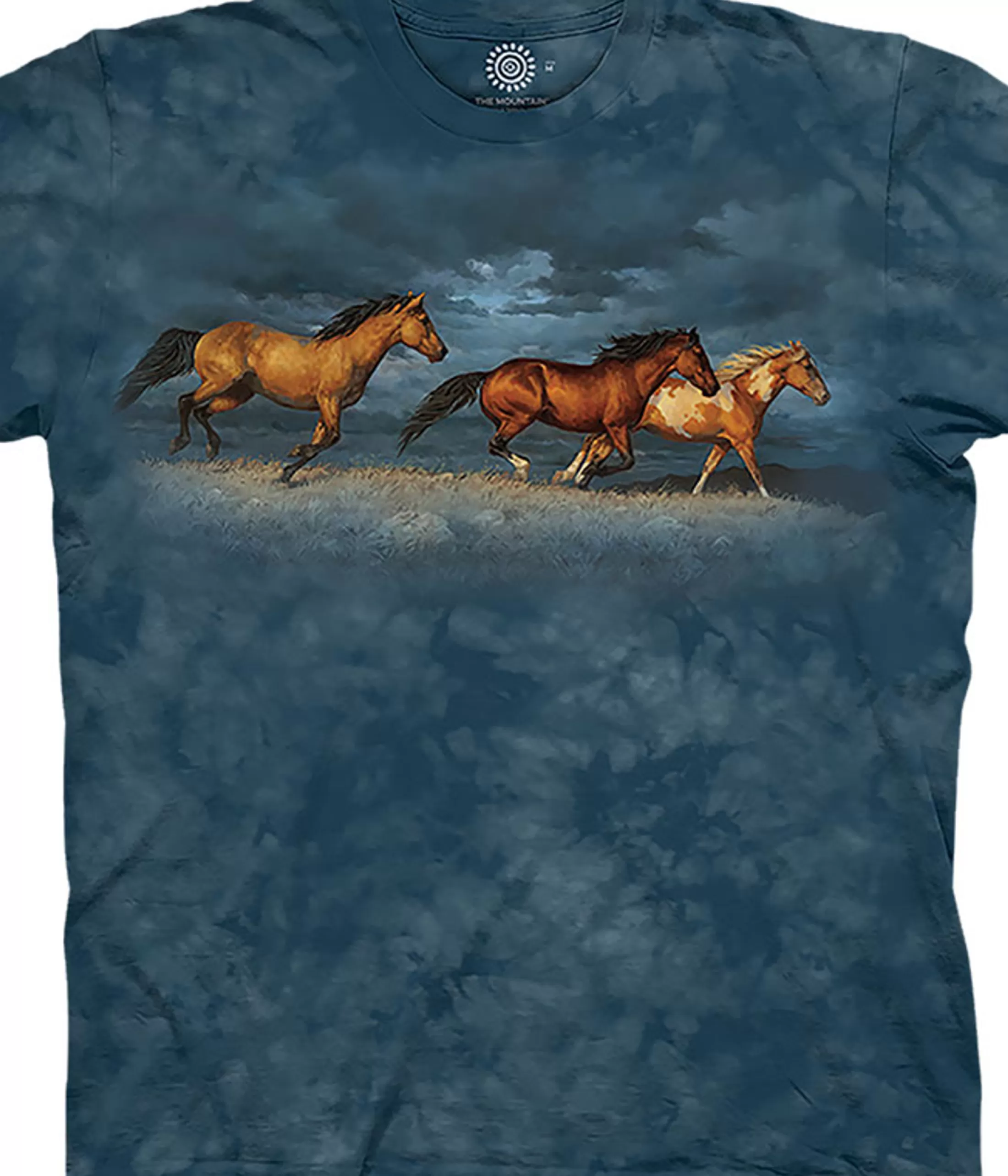 T-Shirt | Horses<Liquid Blue Thunder Ridge Classic Cotton T-Shirt