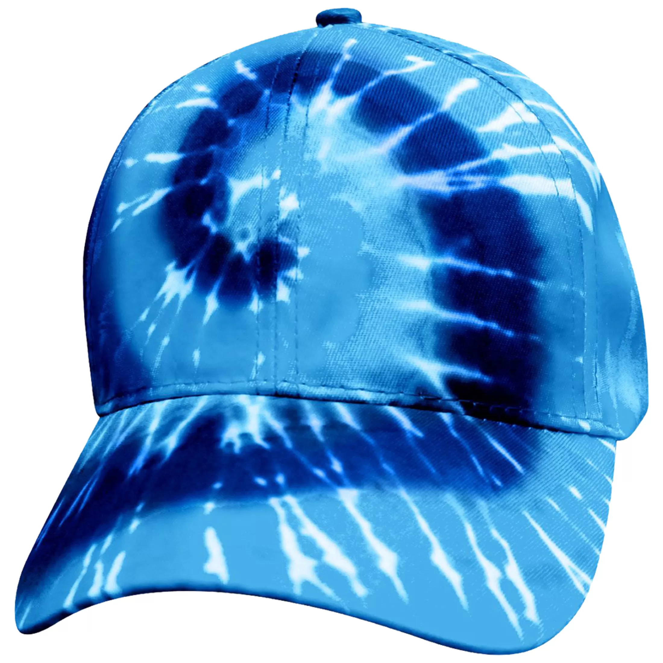 Hats<Liquid Blue Tie-Dye Blue Spiral Hat