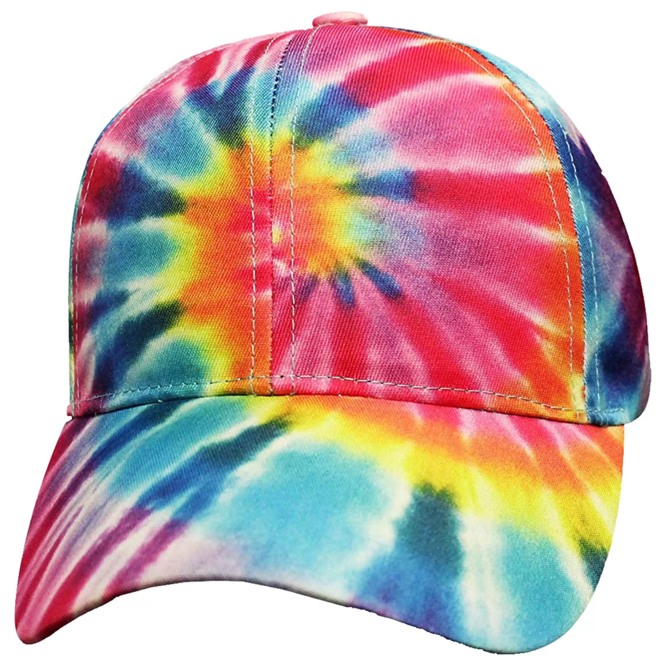 Hats<Liquid Blue Tie-Dye Pastel Spiral Hat