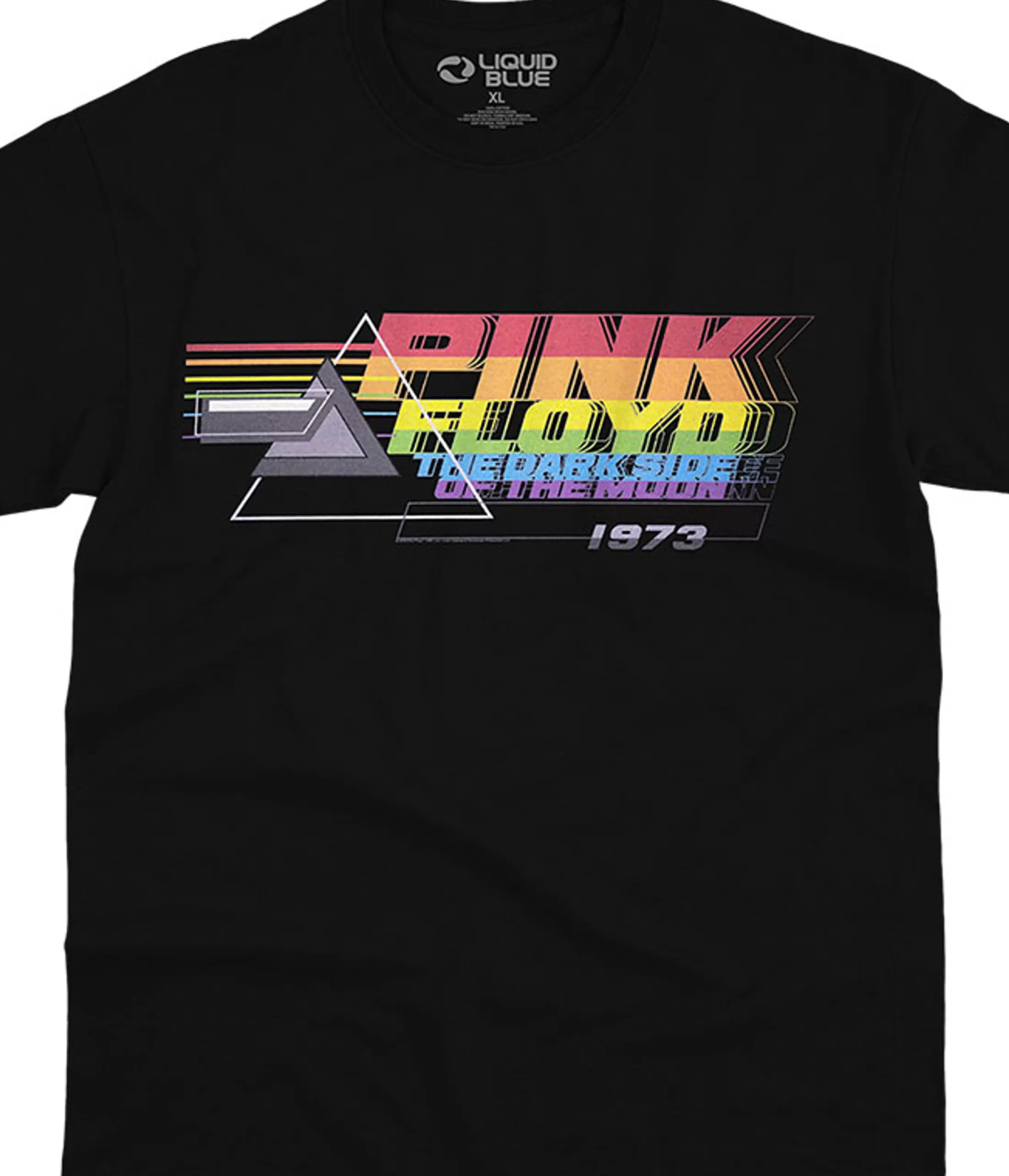 T-Shirt | Pink Floyd<Liquid Blue Time Is Gone Black T-Shirt