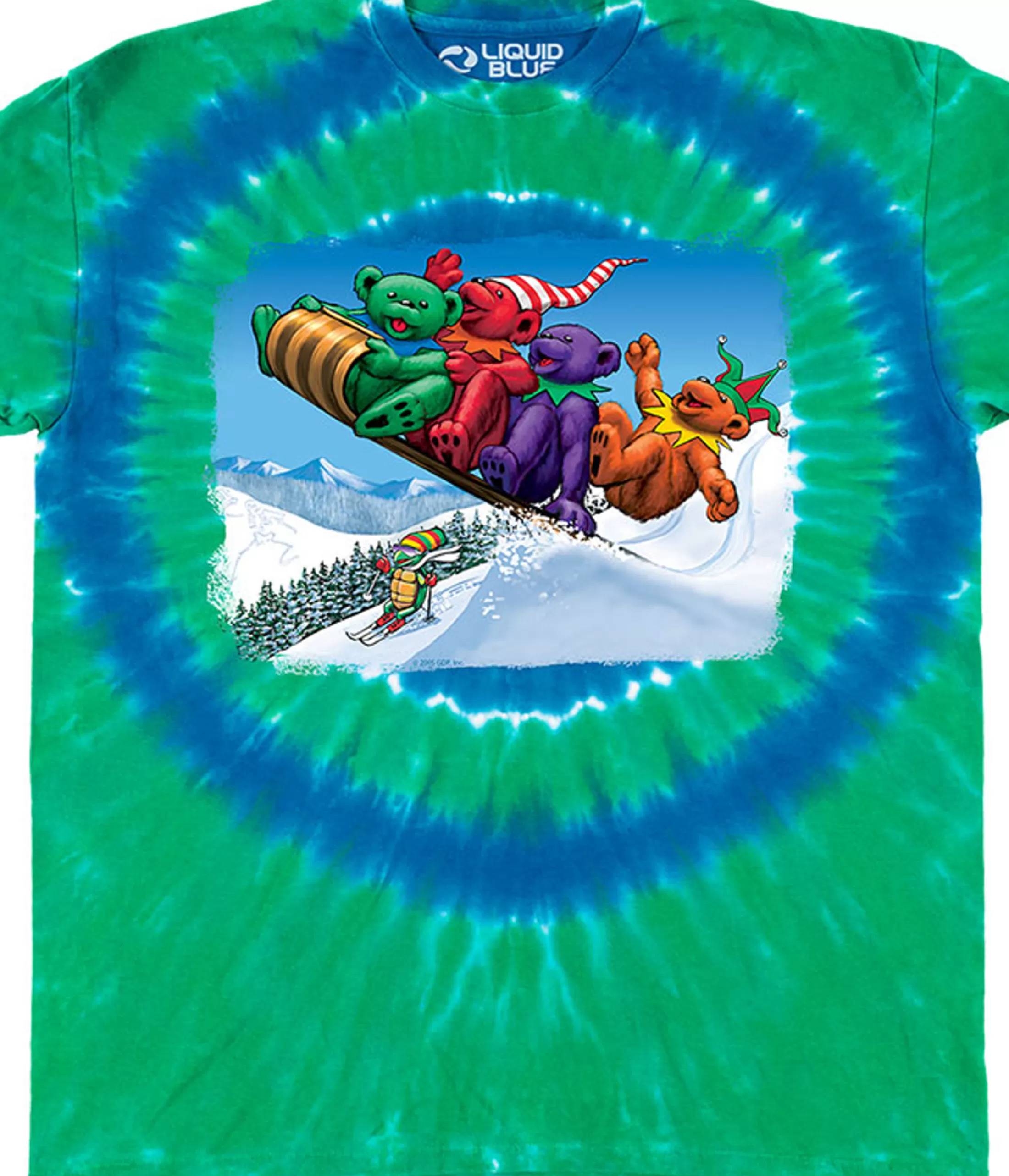 T-Shirt | Toboggan Bears<Liquid Blue Toboggan Bears T-Shirt