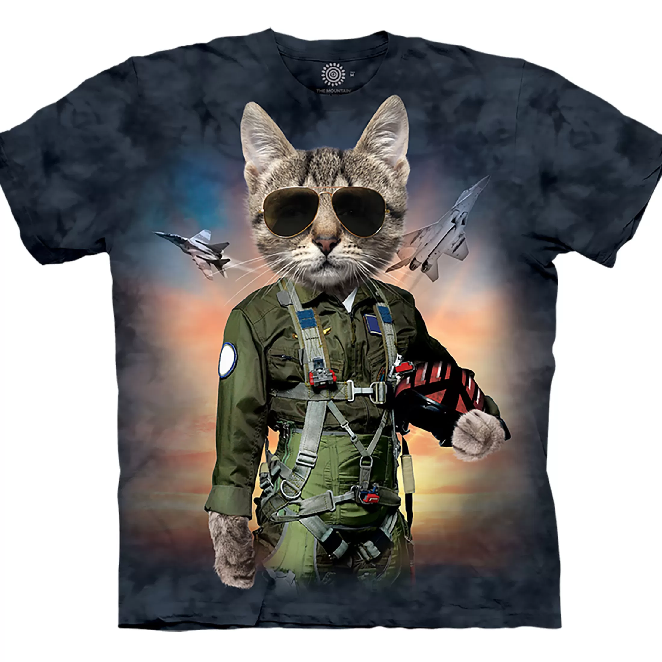 T-Shirt | Pets<Liquid Blue Tom Cat Classic Cotton T-Shirt