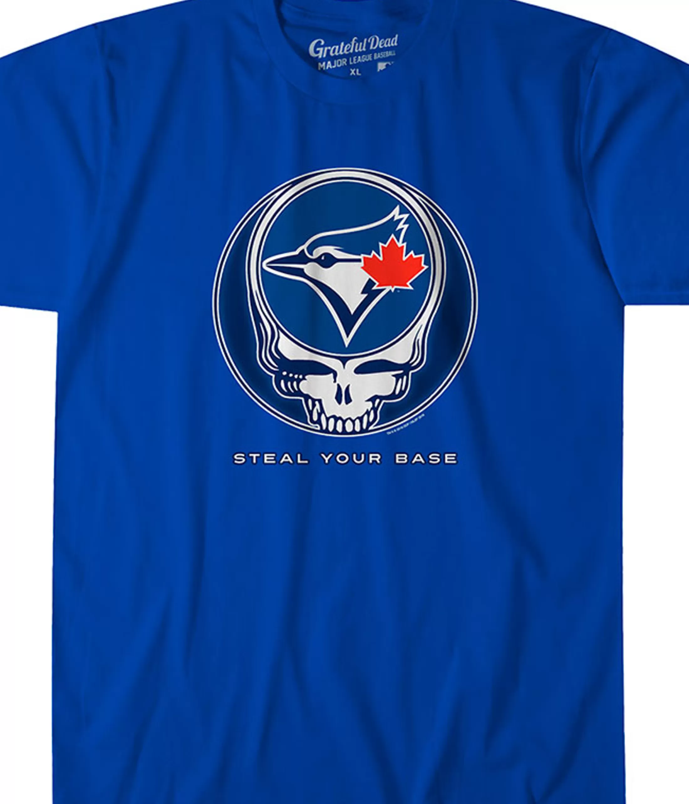 Athletic T-Shirt | Toronto Blue Jays<Liquid Blue Toronto Blue Jays Steal Your Base Blue Athletic T-Shirt