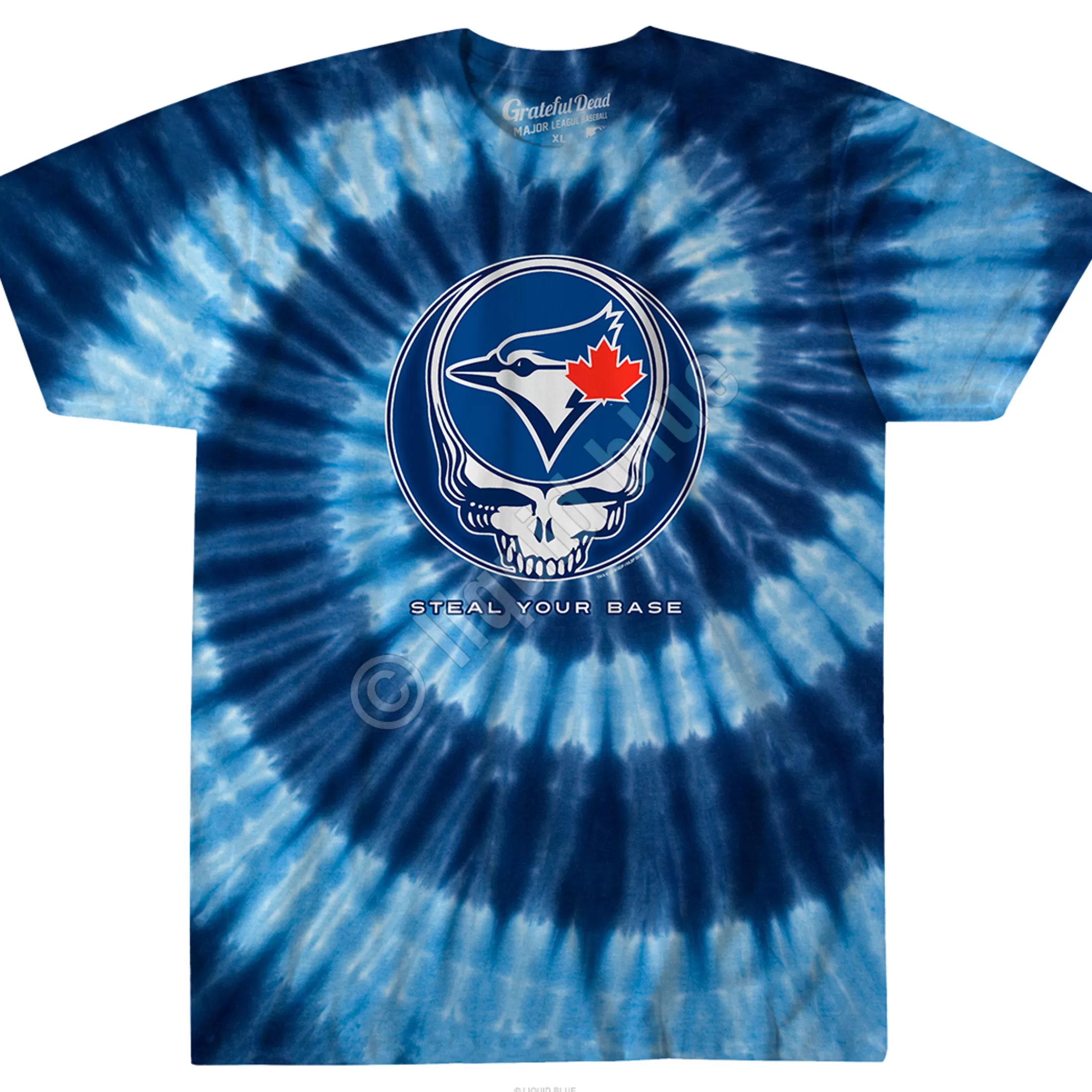 T-Shirt | Toronto Blue Jays<Liquid Blue Toronto Blue Jays Steal Your Base Tie-Dye T-Shirt