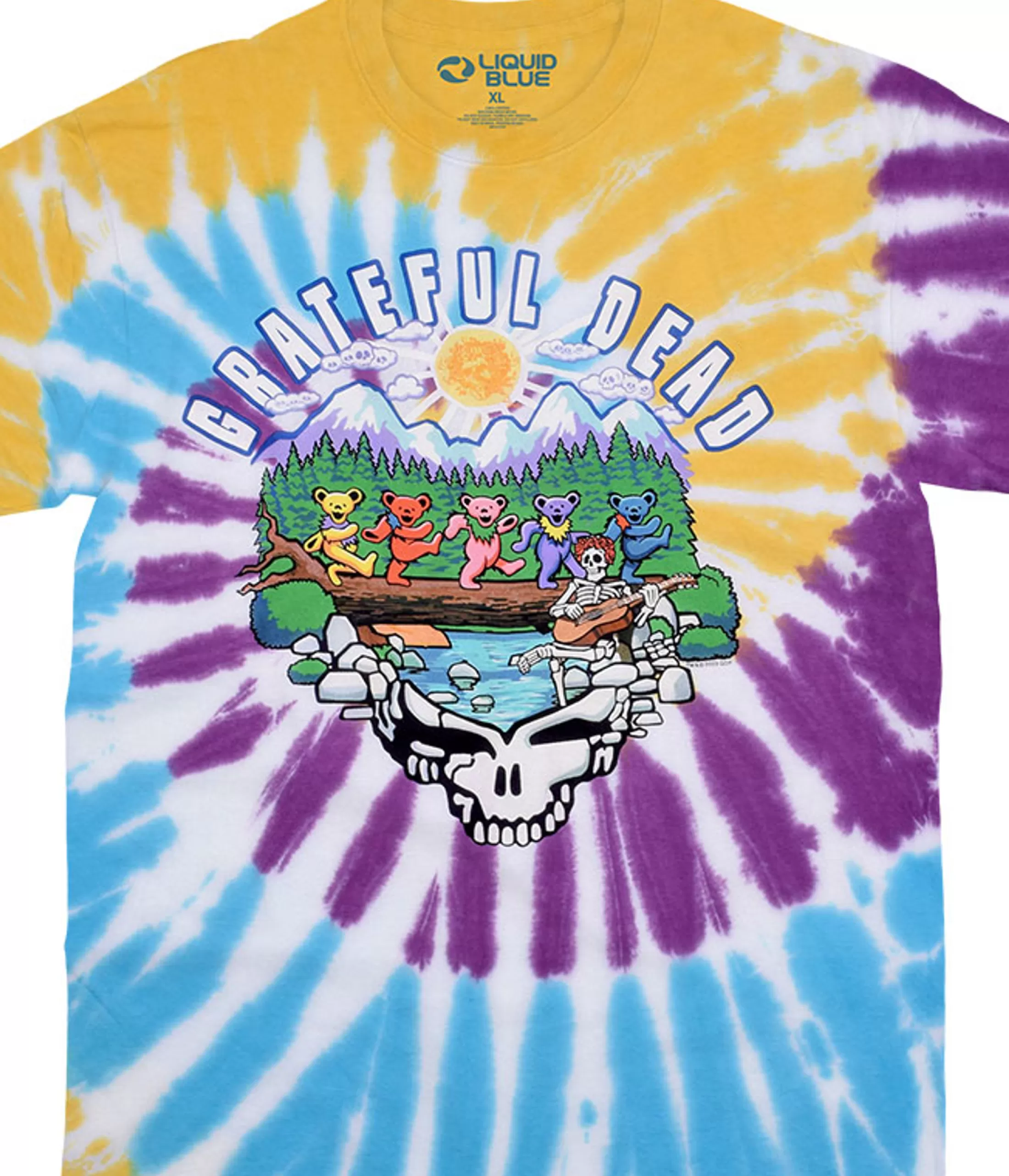 T-Shirt | Grateful Dead<Liquid Blue Trail Walk Tie-Dye T-Shirt